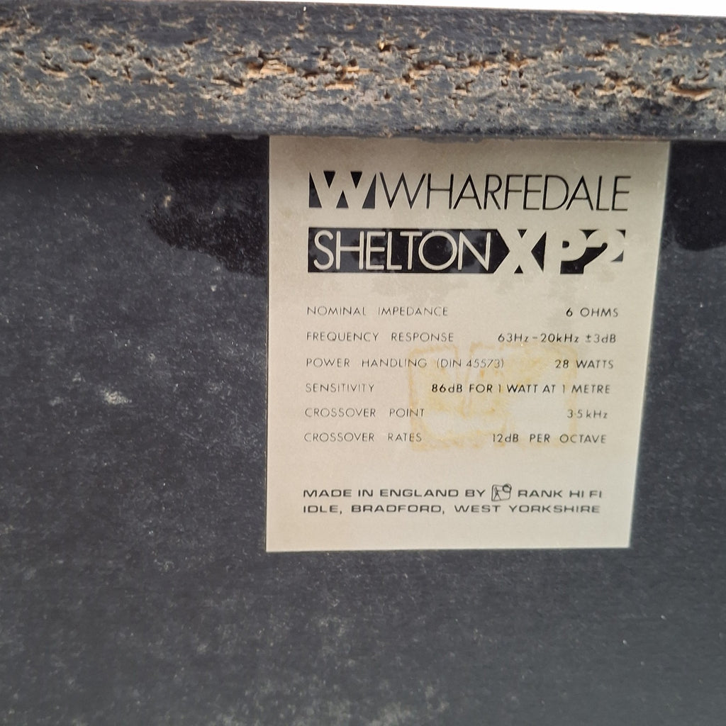 Speakers Wharfedale Shelton XP2 Vintage 28W 6 Ohm Made in England Hi-Fi
