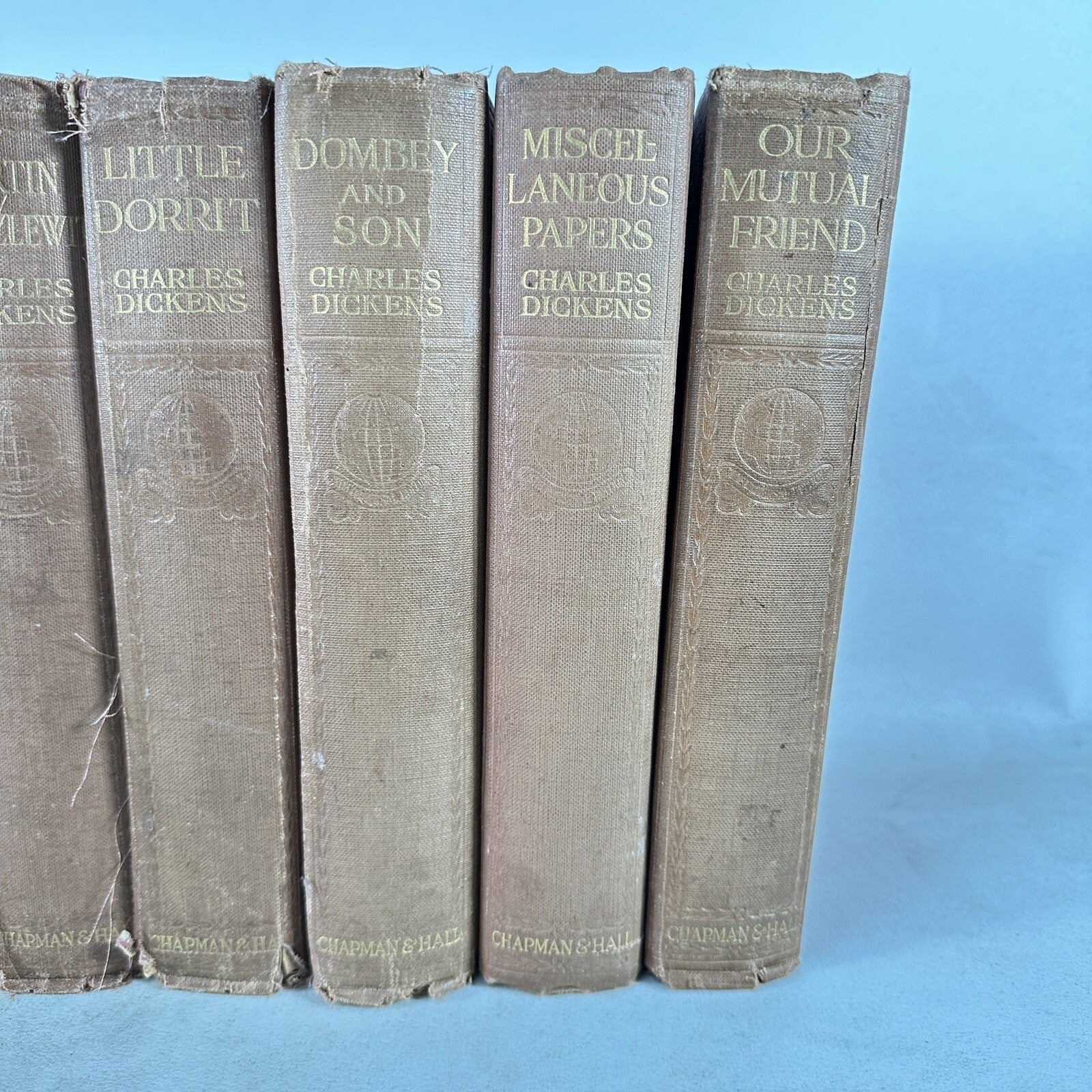 Book Set Charles Dickens 17 Volumes 1914 Chapman & Hall Antique Vintage