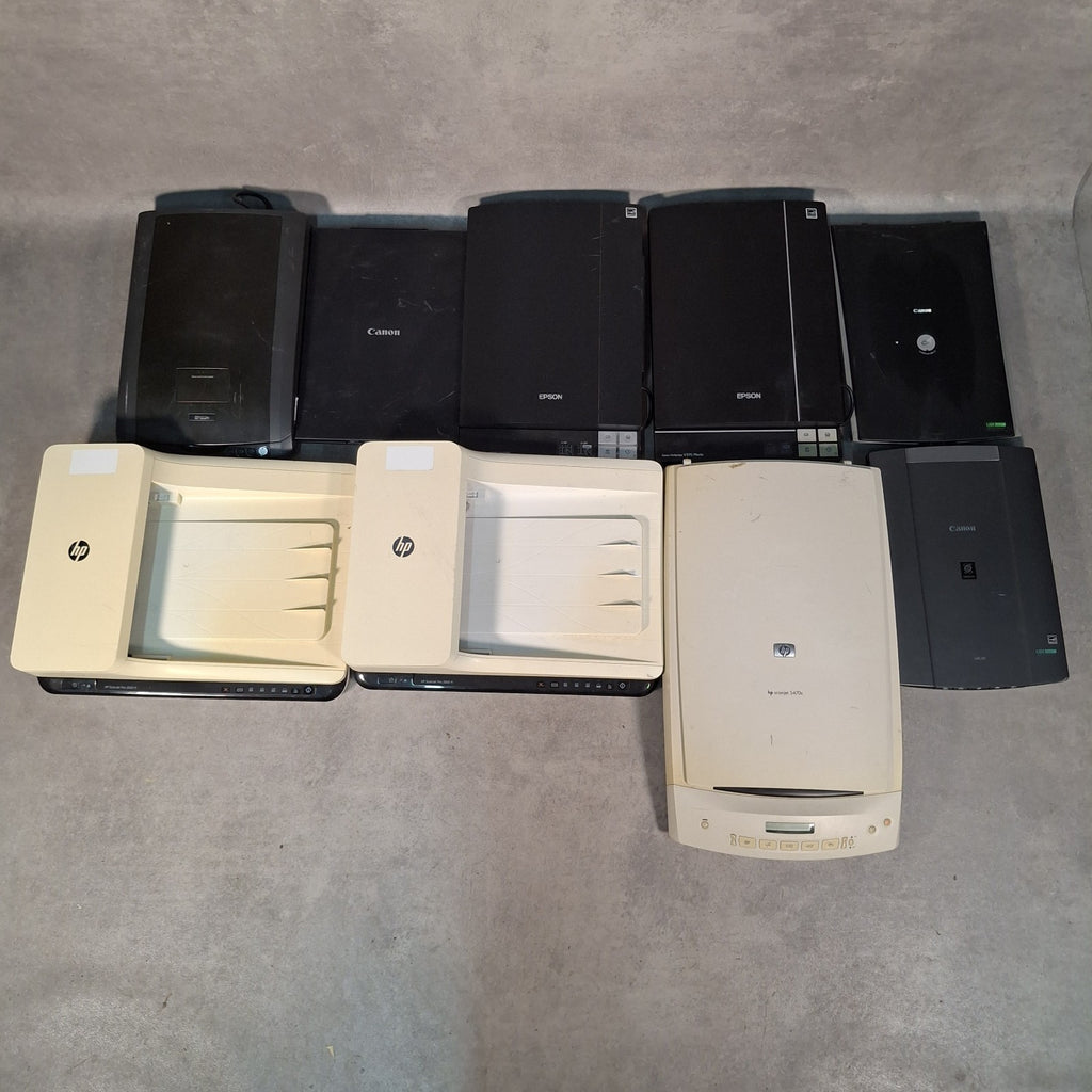9x Joblot Flatbed Scanners Epson Canon HP Etc Spares Repairs Untested