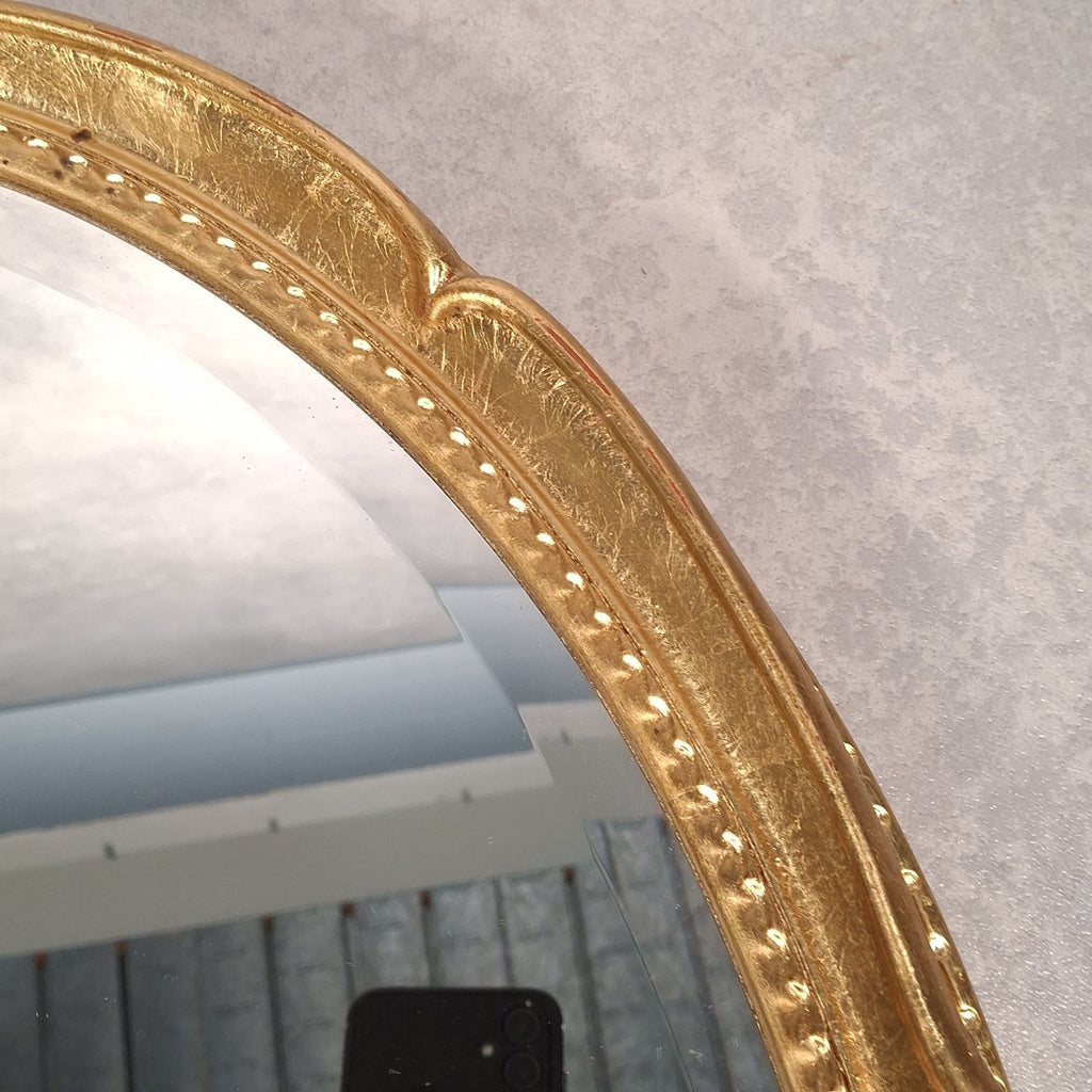 Rococo Style Wall Mirror Gold Colour Frame Vintage Oval 66cm x 56cm