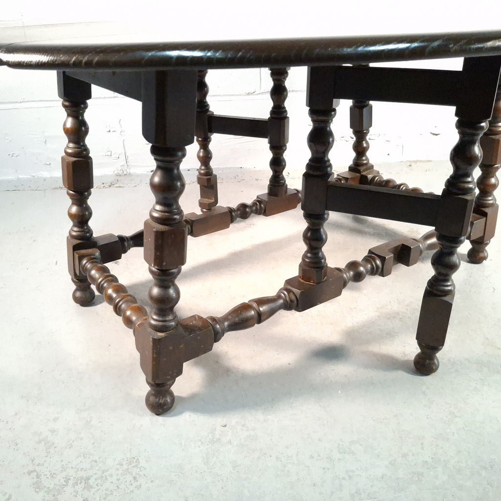 Ercol 506 Drop Leaf Supper Table | Elm Top & Beech Legs | Old Colonial | Vintage | Used