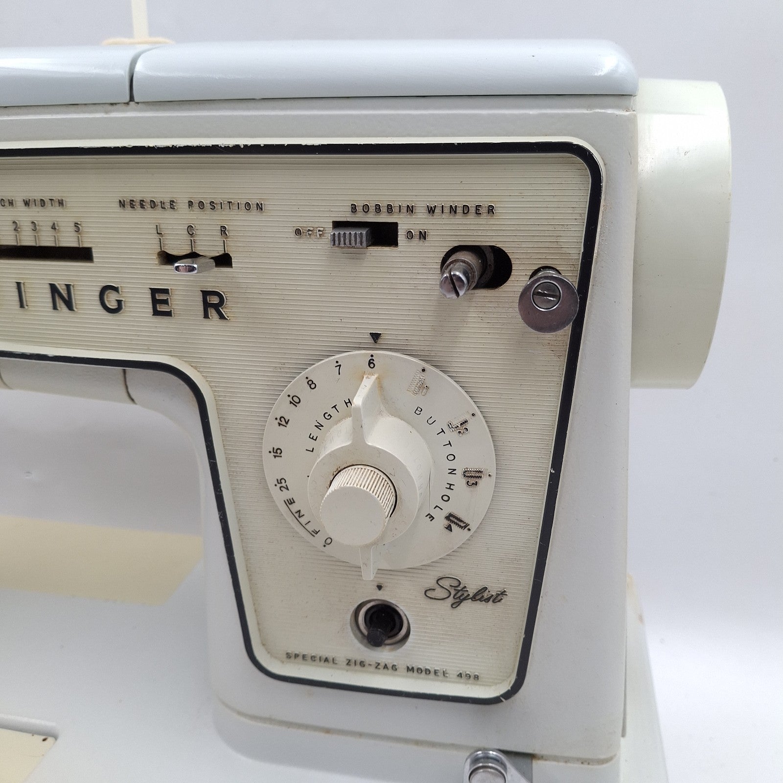 Singer Stylist 498 Special Zig-Zag Vintage Sewing Machine | 1960s | Used | Untested | Spares or Repair
