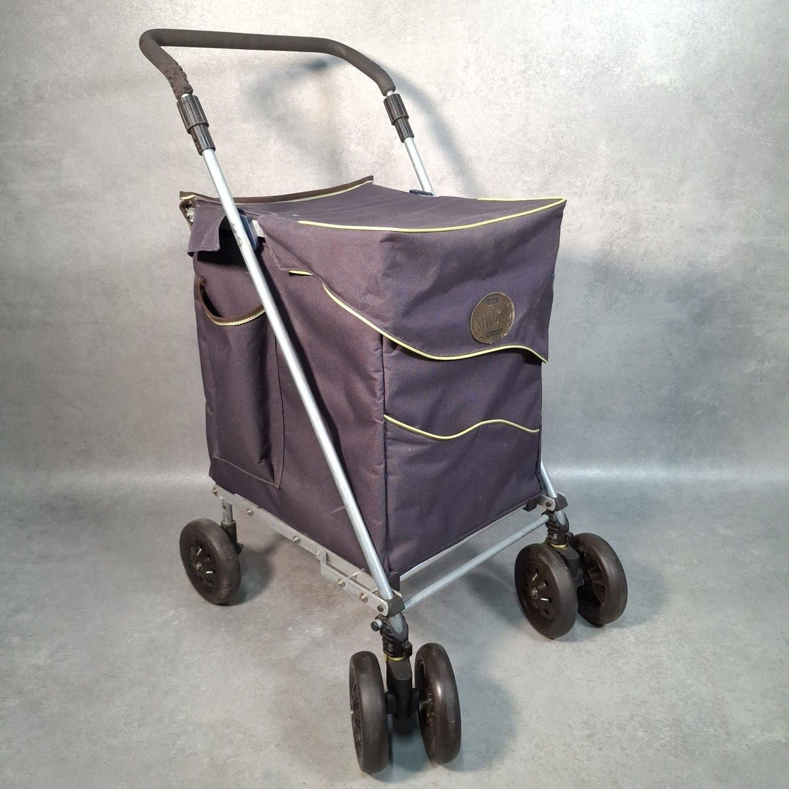 Sholley Shopping Trolley Walking Aid Folding 6 Wheeled Basket Read Description