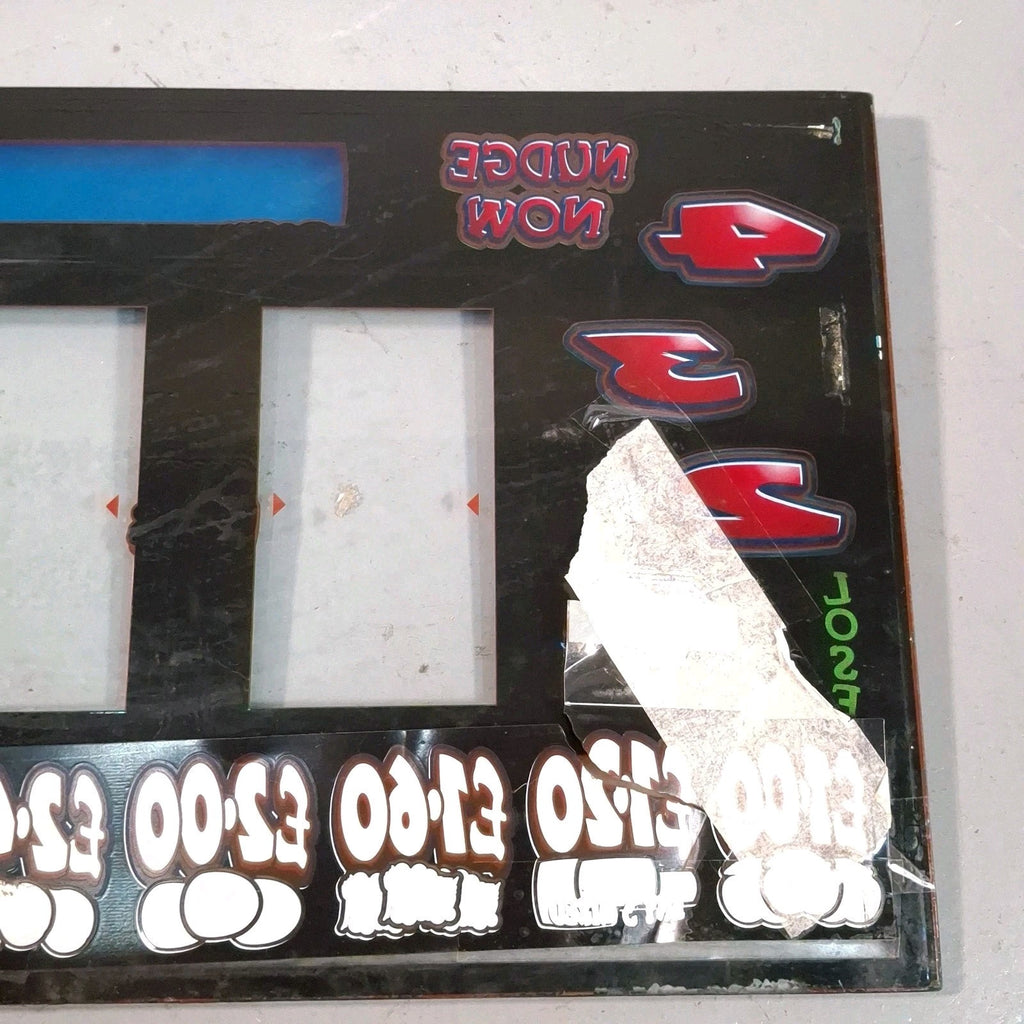 Sega Golden Goal Original Arcade Fruit Machine Glass Panels | Used | Wall Art | Man Cave