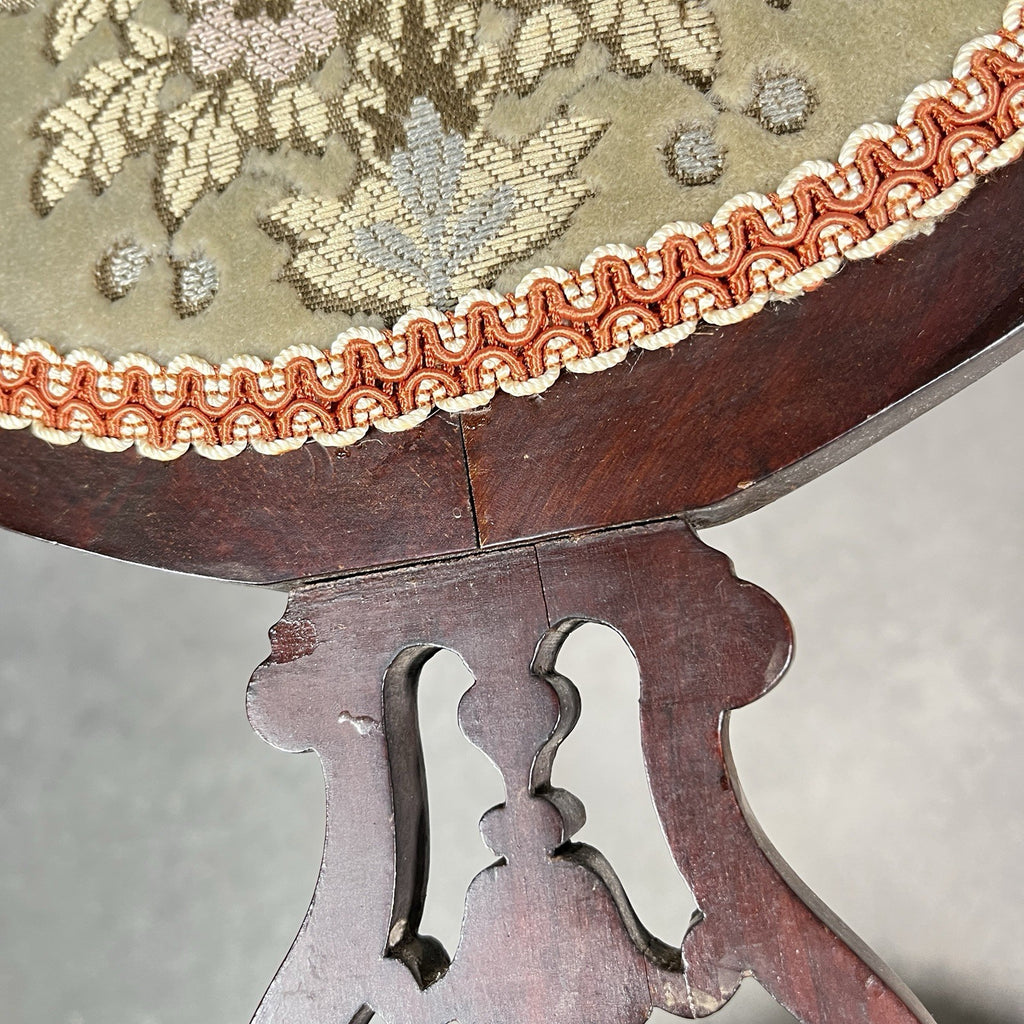 Edwardian Inlaid Mahogany Dining Chair Satinwood Fan Motif Detail c1900 Antique
