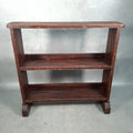 Vintage Handmade Pine Bookshelf | 1940s Utility Era | Rustic Shelving Unit | Used