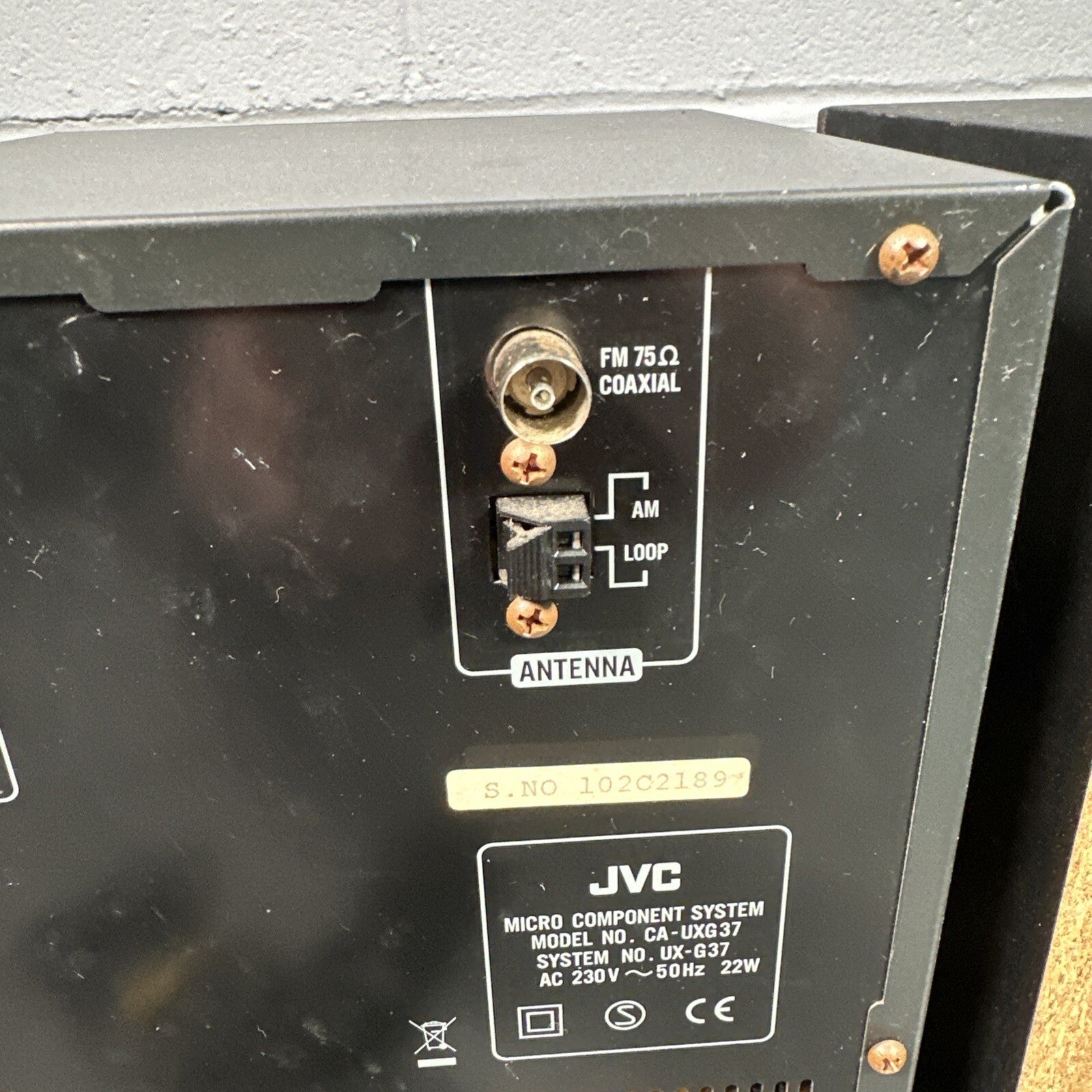 JVC UX-G37 Micro Hi-Fi Component System | CD | FM/AM Tuner | Used | Black | Vintage