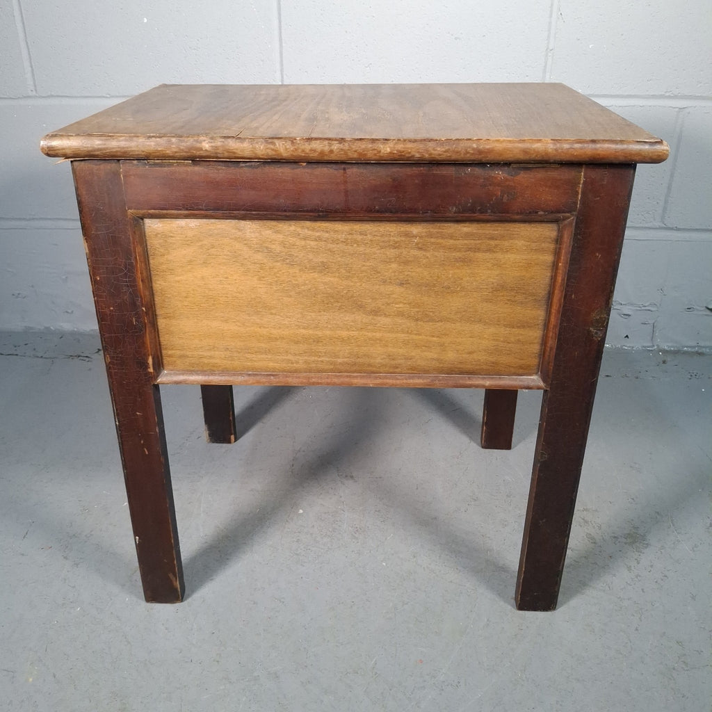 Vintage Oak Arts & Crafts / Art Deco Style Sewing Box Work Table | Used | Restoration Project