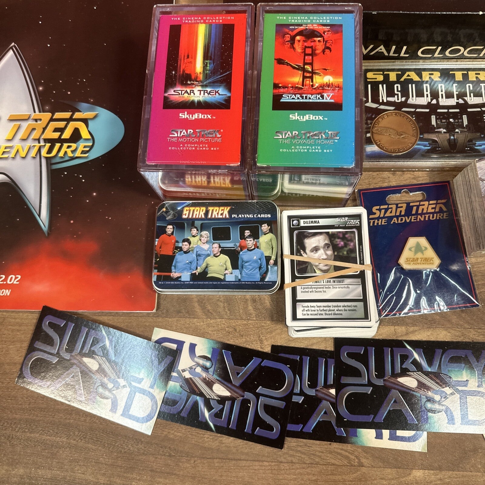 Star Trek Trading Cards Film Cells Framed Photos Etc Collectable Bundle