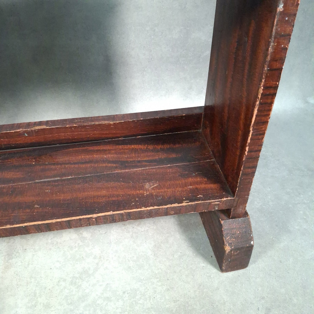 Vintage Handmade Pine Bookshelf | 1940s Utility Era | Rustic Shelving Unit | Used