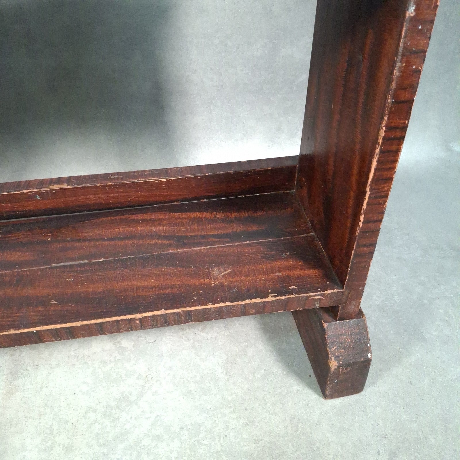 Vintage Handmade Pine Bookshelf | 1940s Utility Era | Rustic Shelving Unit | Used