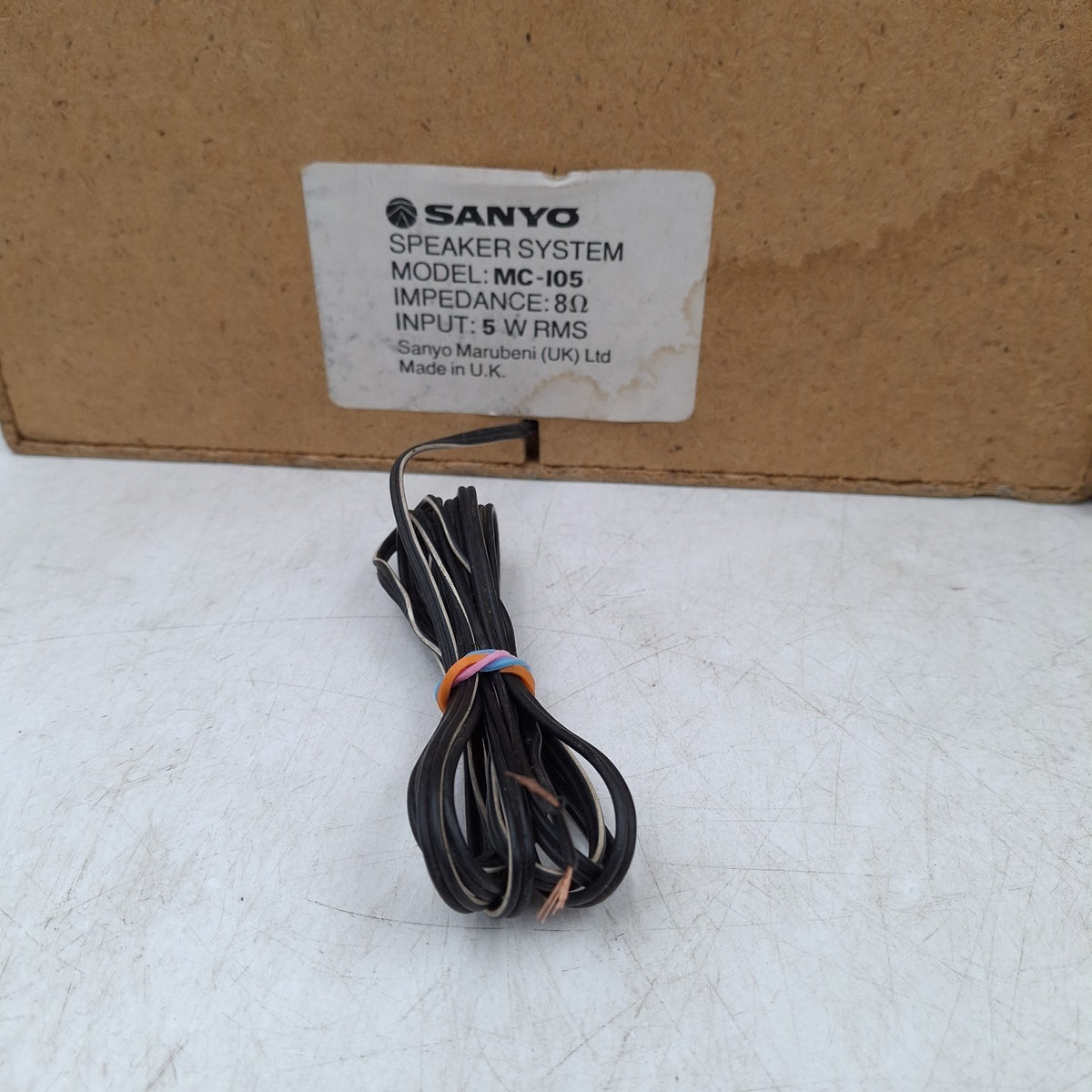 Sanyo MC-105 Passive Bookshelf Speakers - Pair - 8Ω 5W RMS - Made in UK - Vintage - Used