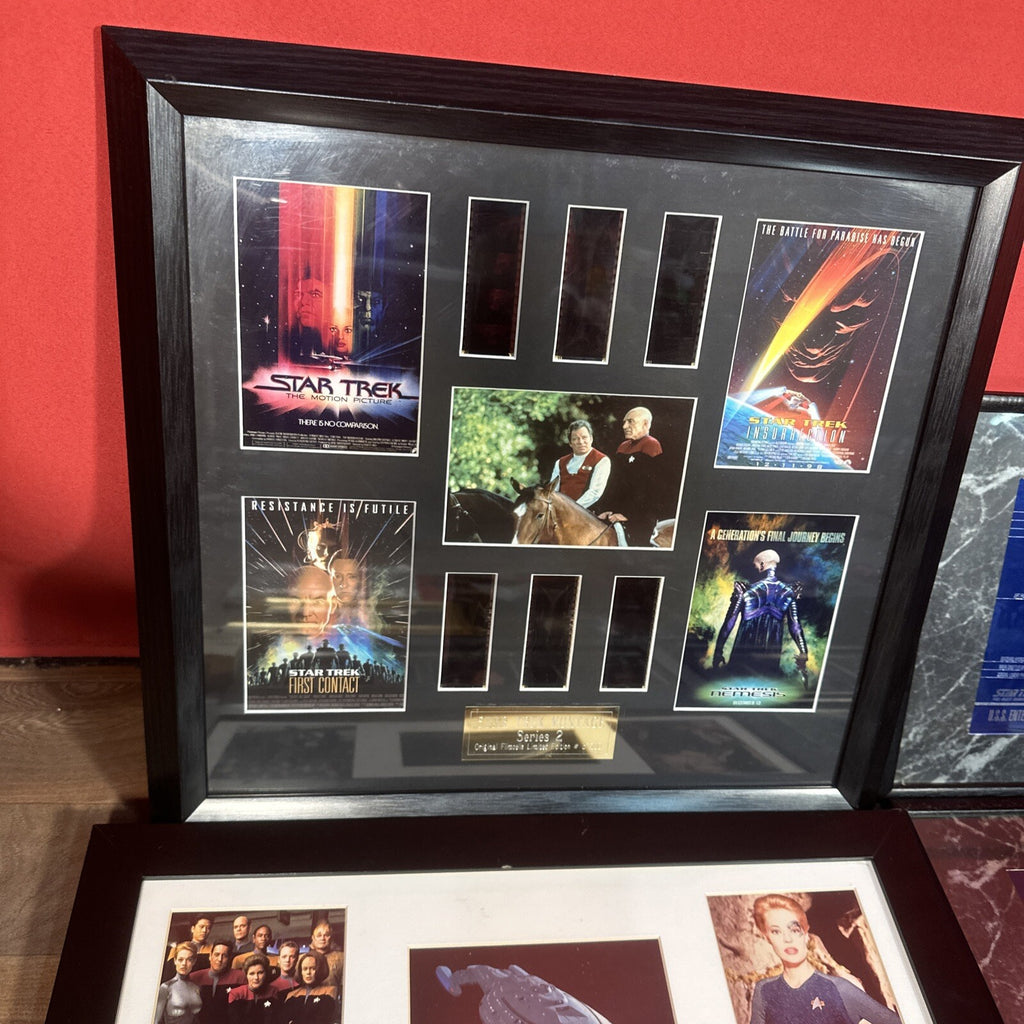 Star Trek Trading Cards Film Cells Framed Photos Etc Collectable Bundle
