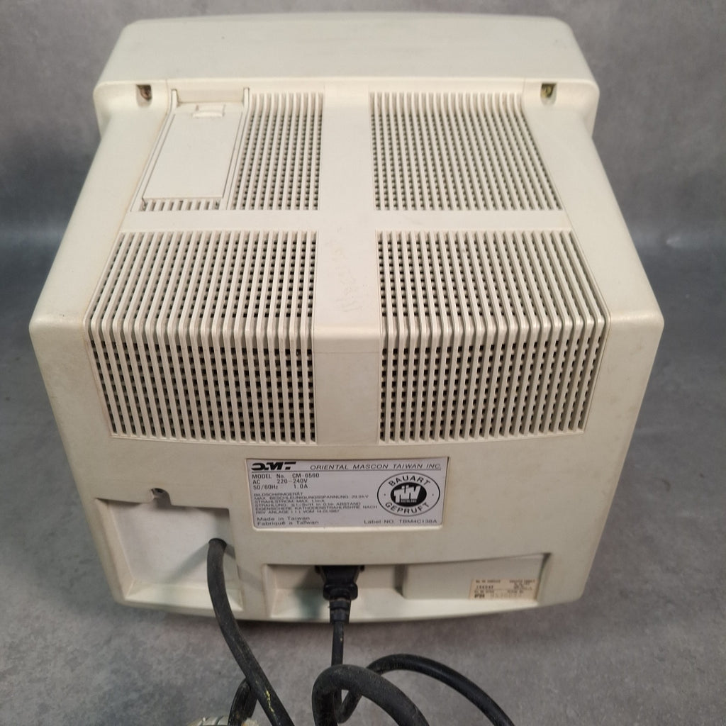OMT CM-6560 CRT Monitor, FK-2002 Mechanical Keyboard & Genesis Mouse | Retro PC Bundle | Used