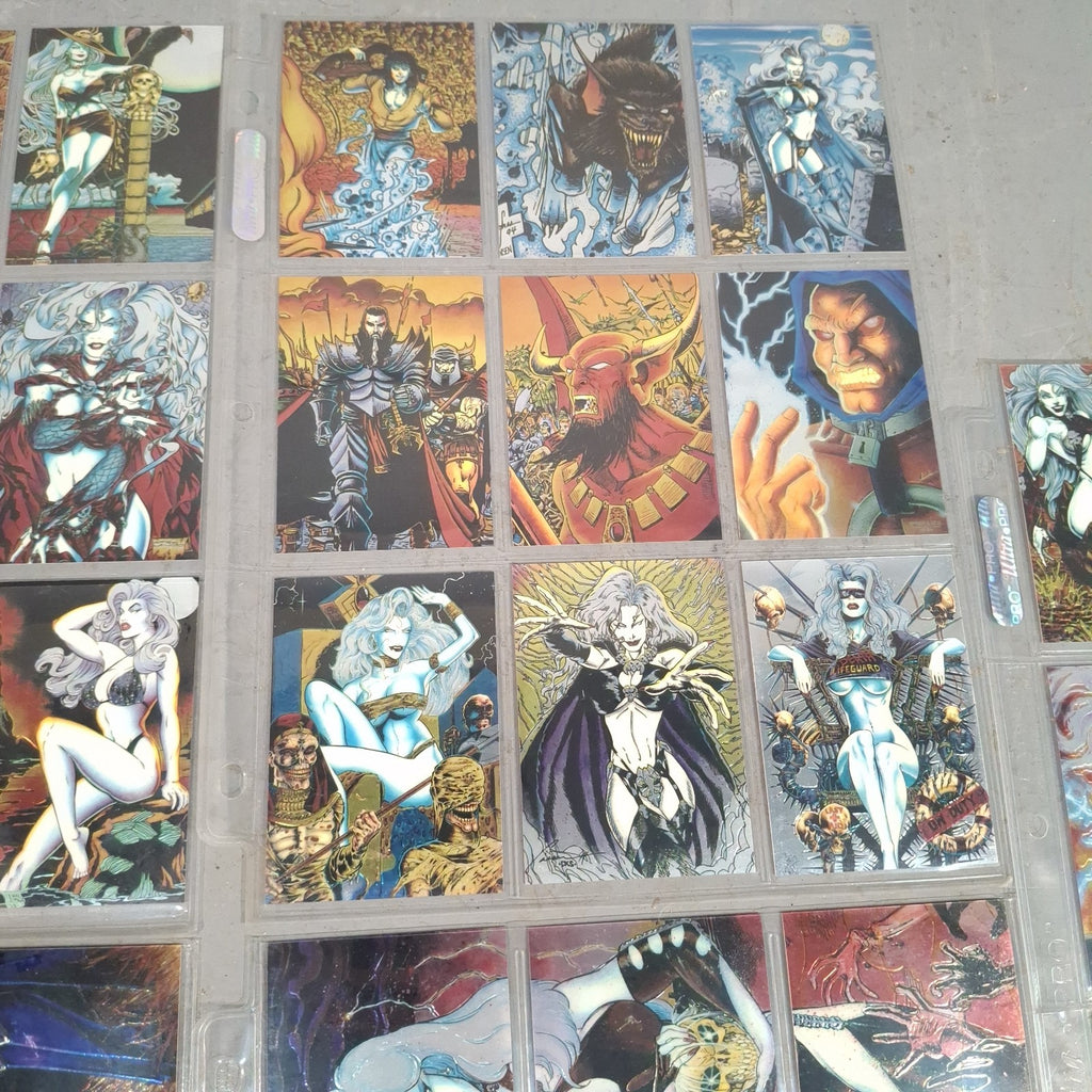 Lady Death 1994 Chromium Trading Card Set #1-100 - Chaos Comics - Complete Set - Pre-Owned