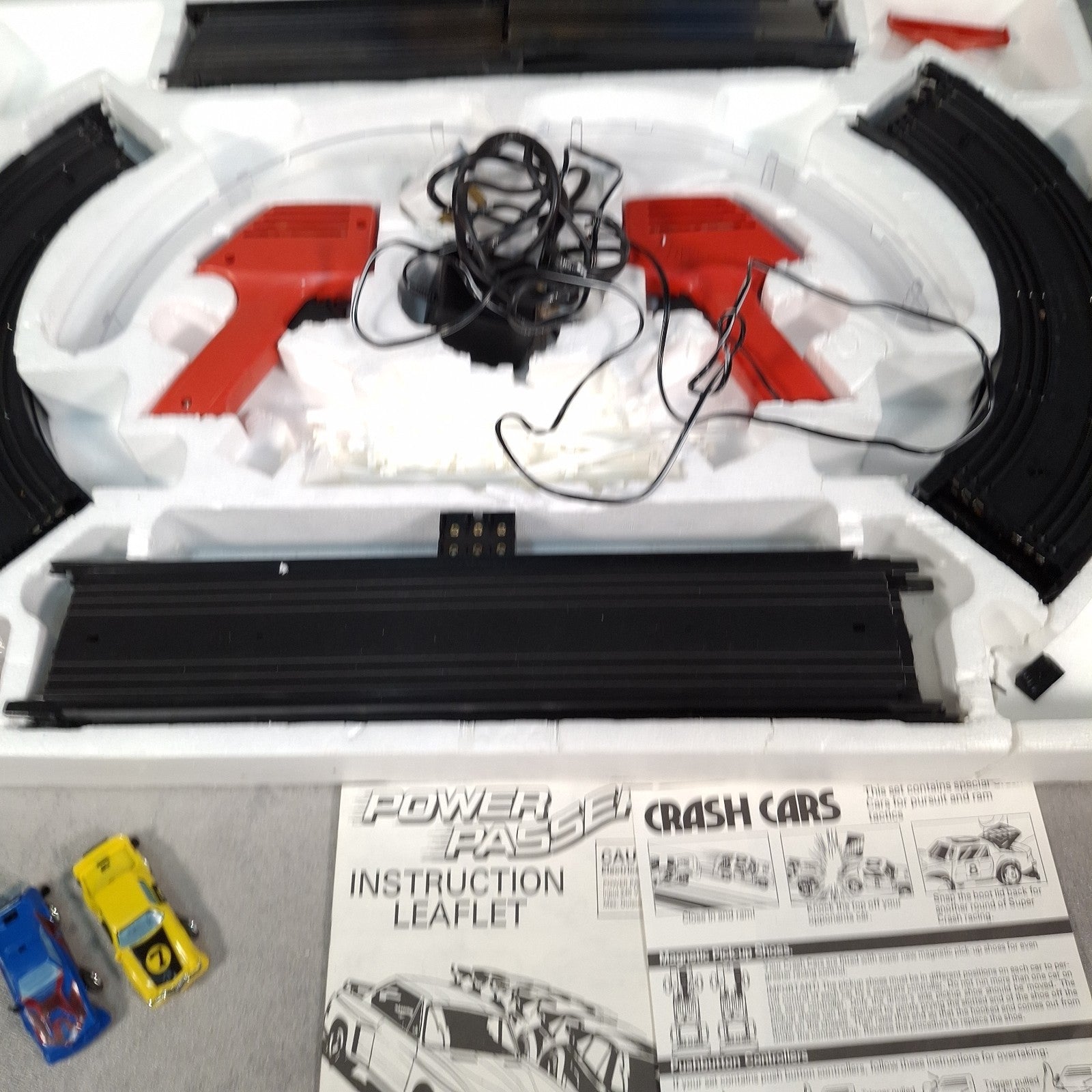 Vintage Palitoy Power Passers Lane Change Super-5 Set Slotless Racing Boxed