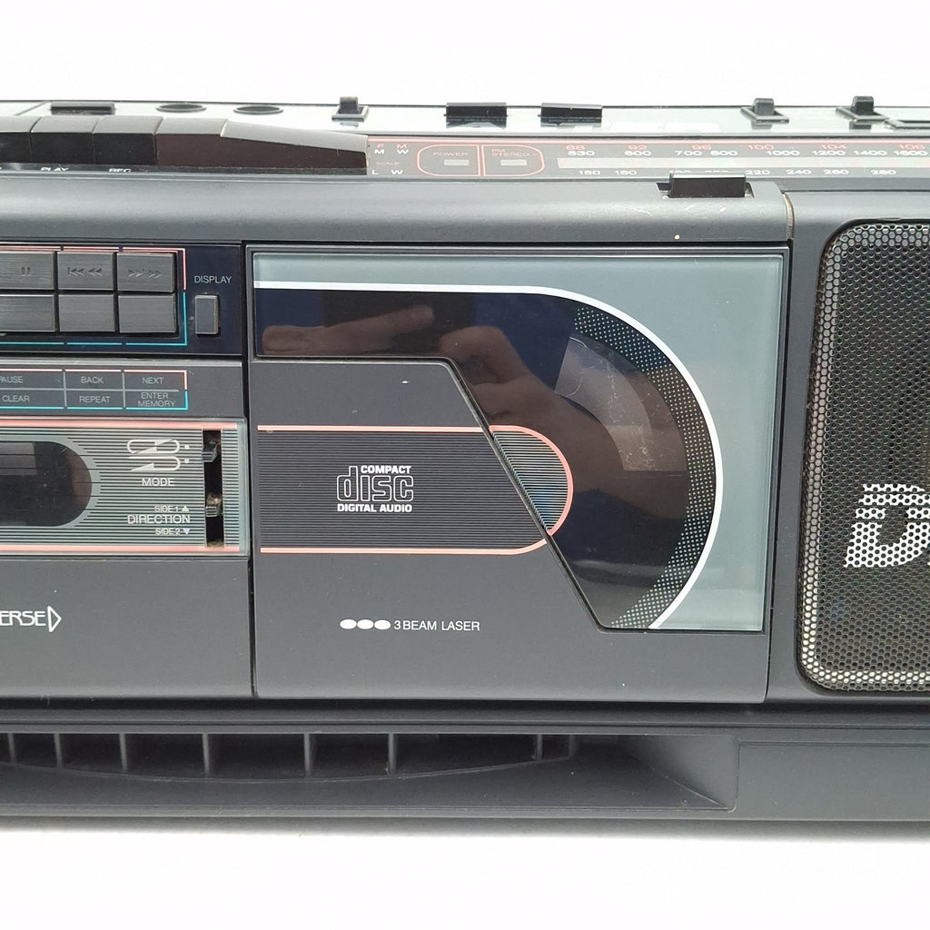 Goodmans SW890 Ghetto Blaster CD Tape Radio Boombox EQ Rare Vintage Stereo Prop