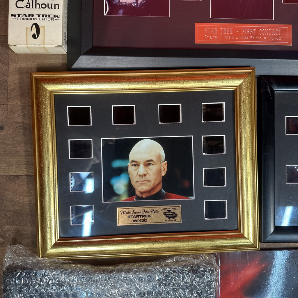 Star Trek Trading Cards Film Cells Framed Photos Etc Collectable Bundle
