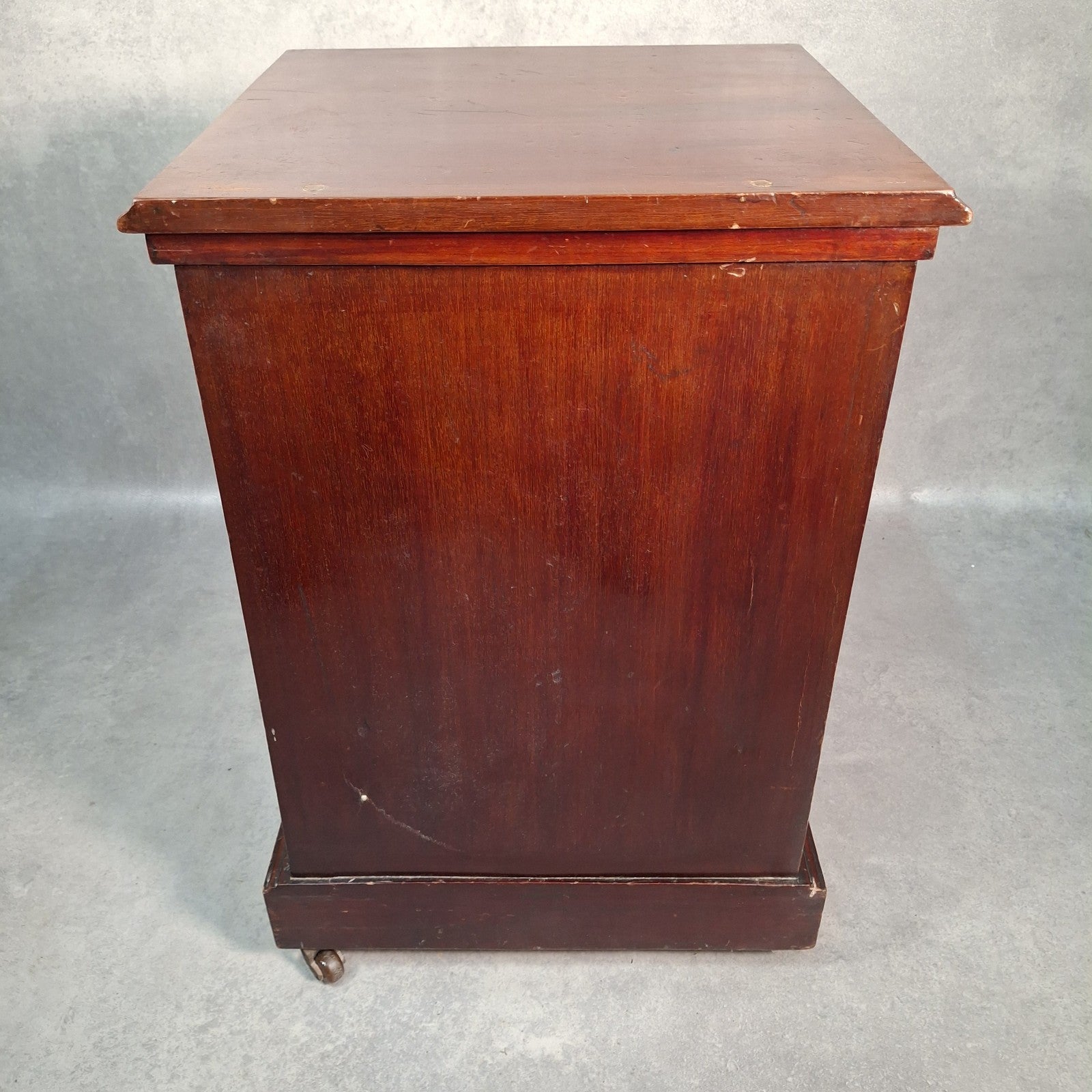 Antique 10” 78rpm Gramophone Record Cabinet on Castors Shellac Disc Storage Unit