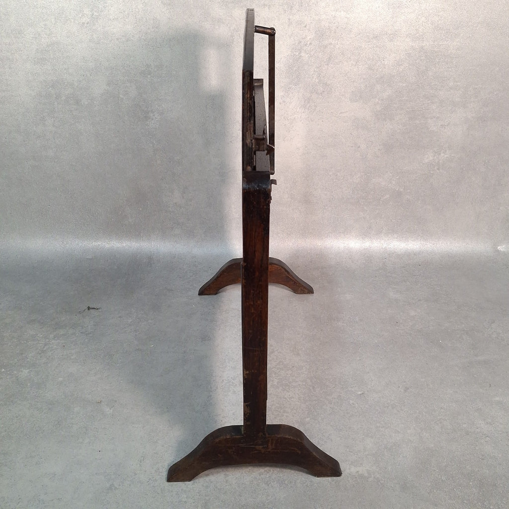 Vintage Art Deco Folding Two‑Tier Side Table / Fire Screen Plant Stand Prop