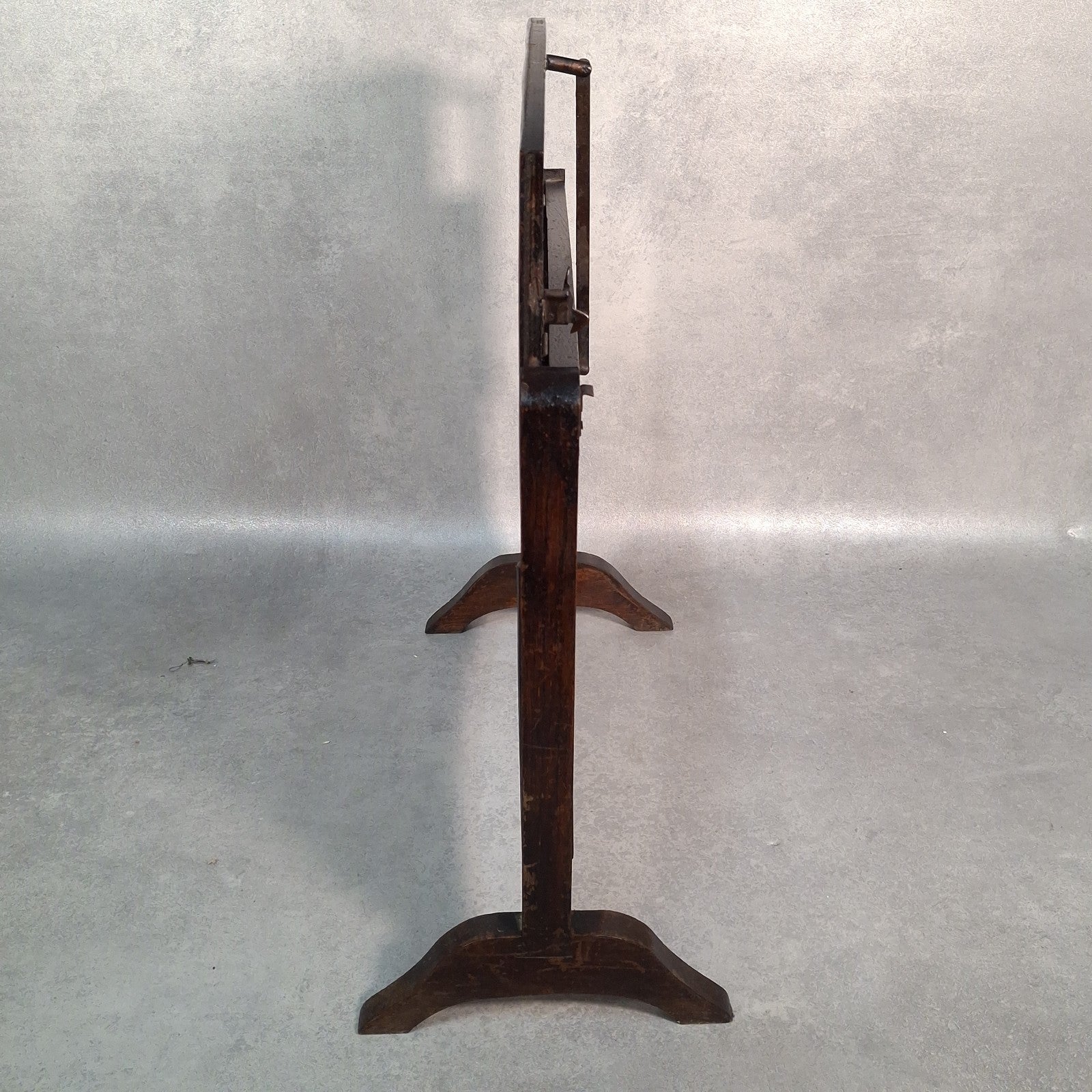 Vintage Art Deco Folding Two‑Tier Side Table / Fire Screen Plant Stand Prop