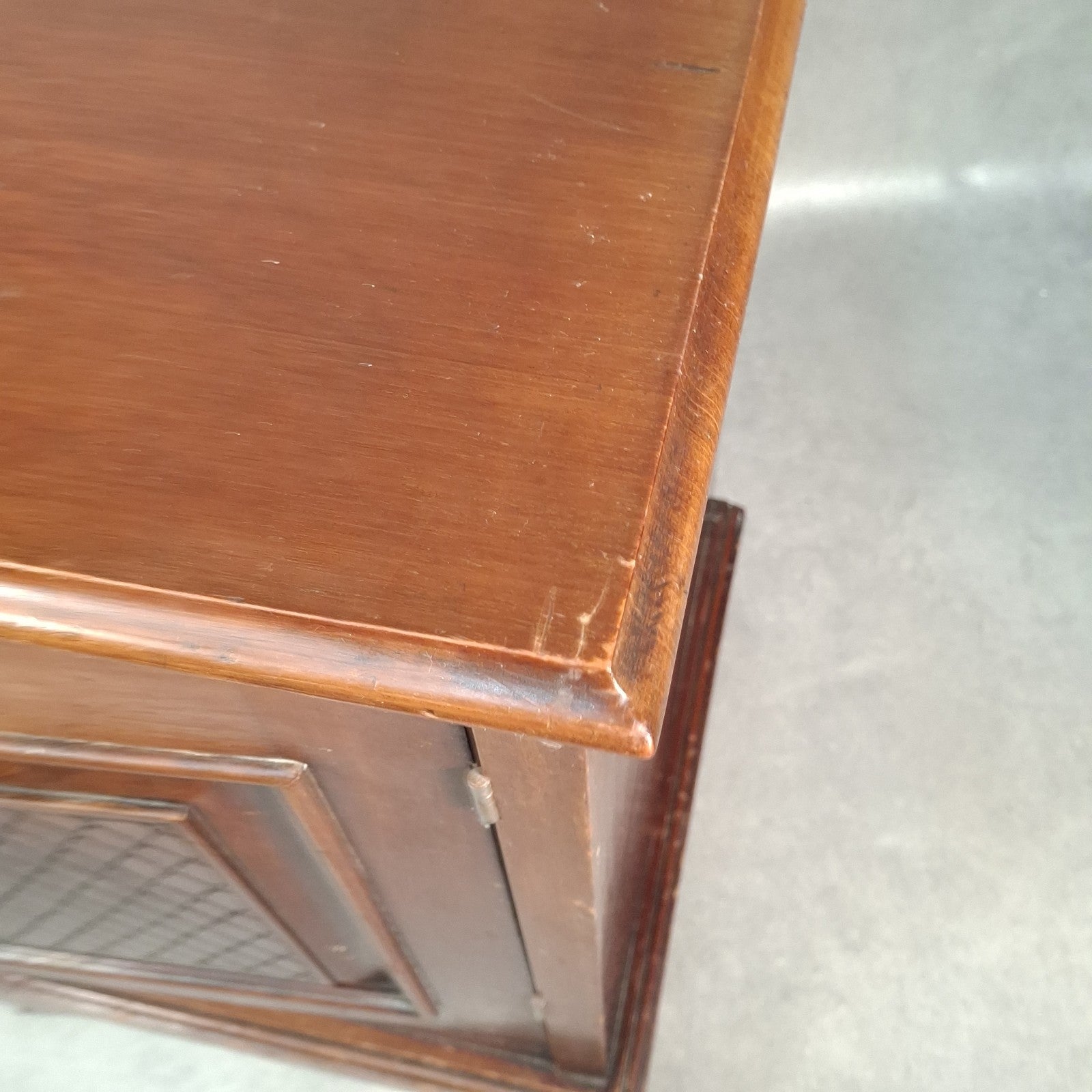 Antique 10” 78rpm Gramophone Record Cabinet on Castors Shellac Disc Storage Unit