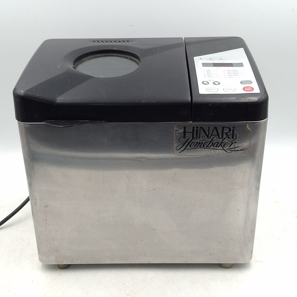 Hinari Homebaker Bread Maker Machine HB164SS - Silver & Black - Factory Reconditioned - Used