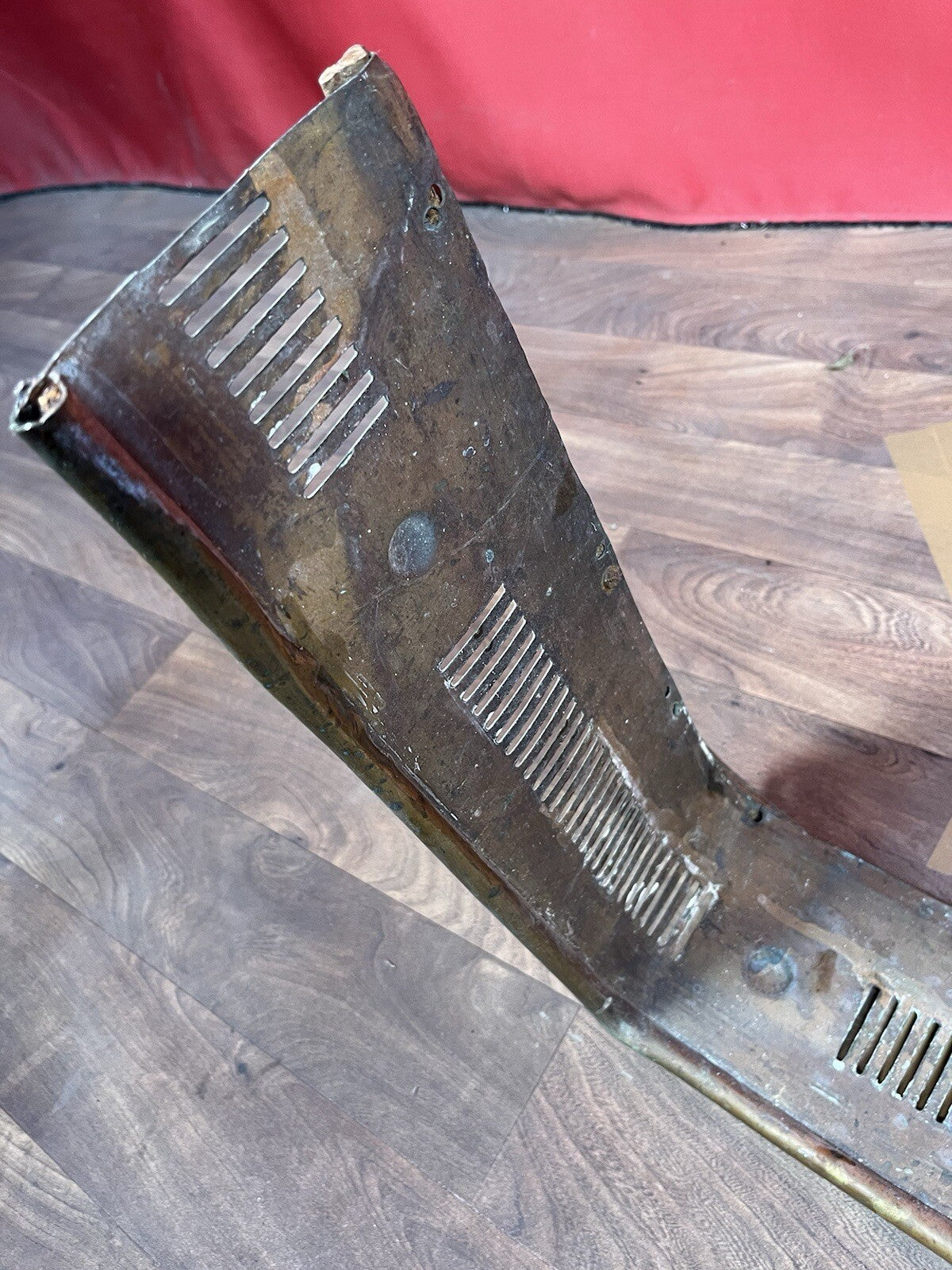 Fireplace Gate Fender Art Deco Nouveau Brass Curb Style Antique Farmhouse
