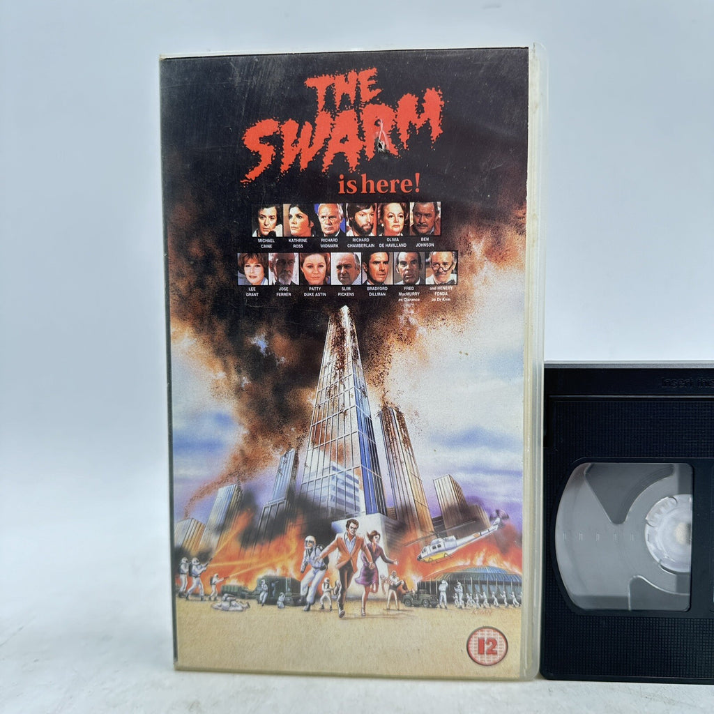 The Swarm (1978) VHS - Irwin Allen - Michael Caine - Warner Home Video UK PAL - Pre-Owned