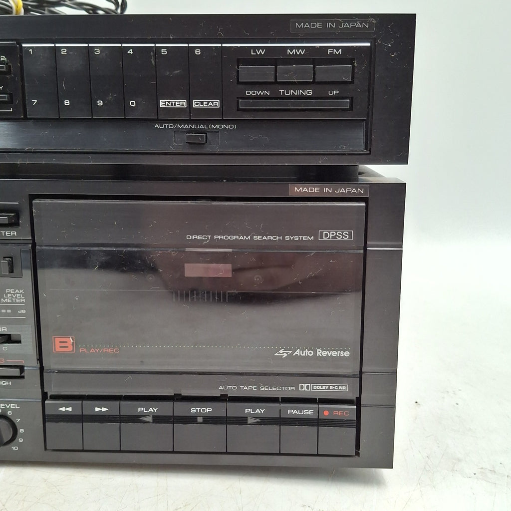 Kenwood X-5WX Double Cassette Deck & T-7LC Tuner | Faulty | Spares or Repair | Used
