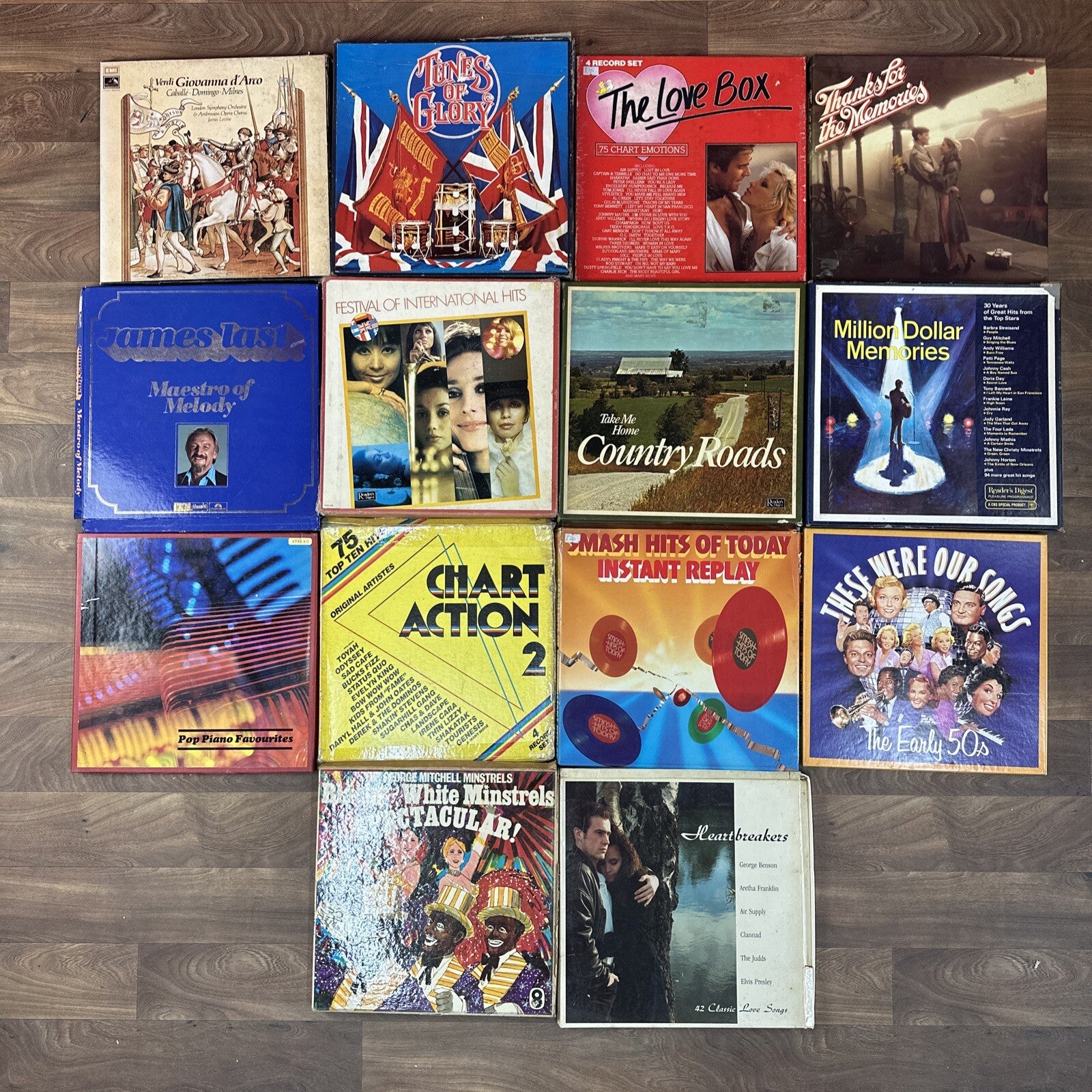 14x 12” Vinyl Record Boxsets Job Lot Bundle