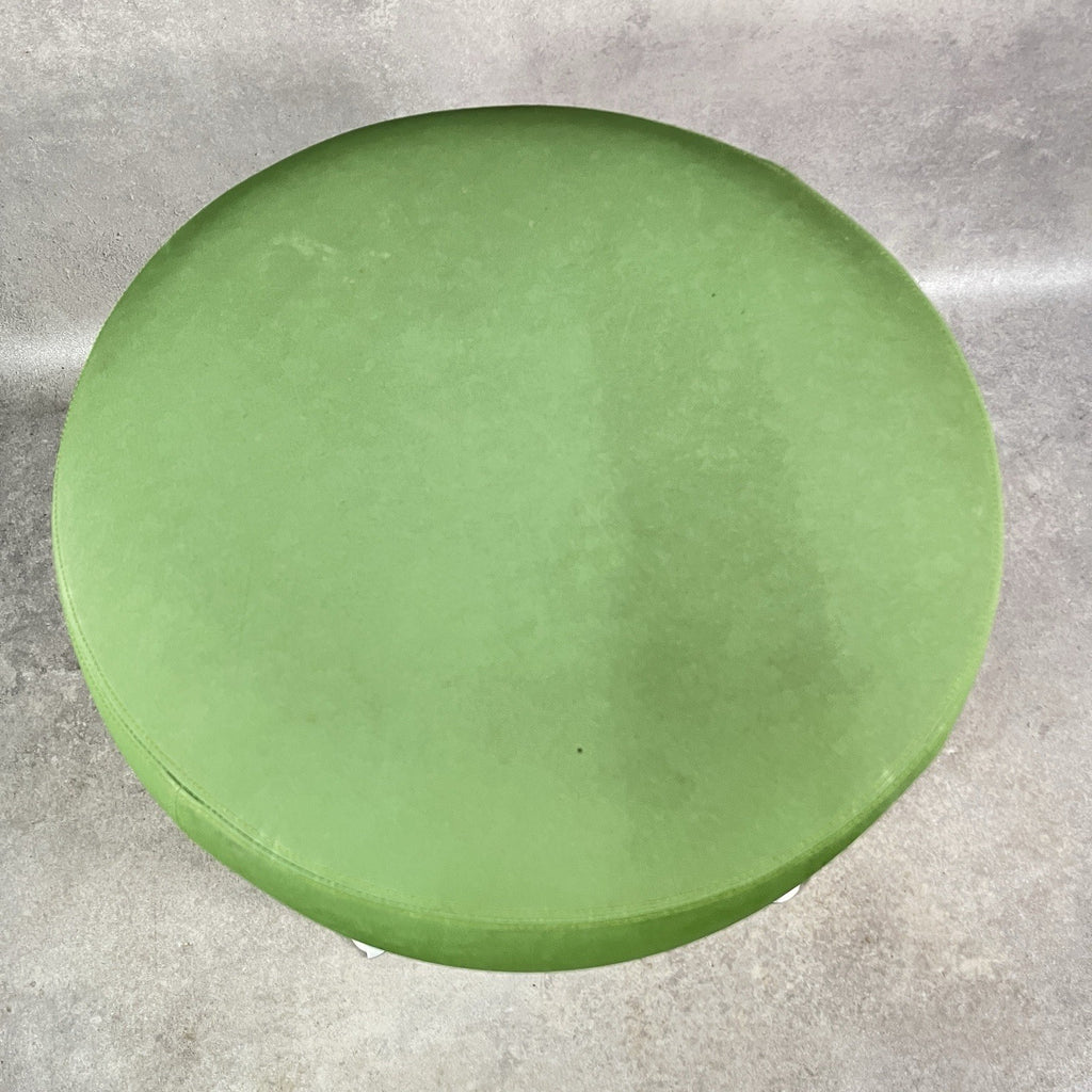 Orangebox POINT-S Soft Seating Ottoman | Green Fabric | Aluminium Legs | 2012 | Used | UK Made