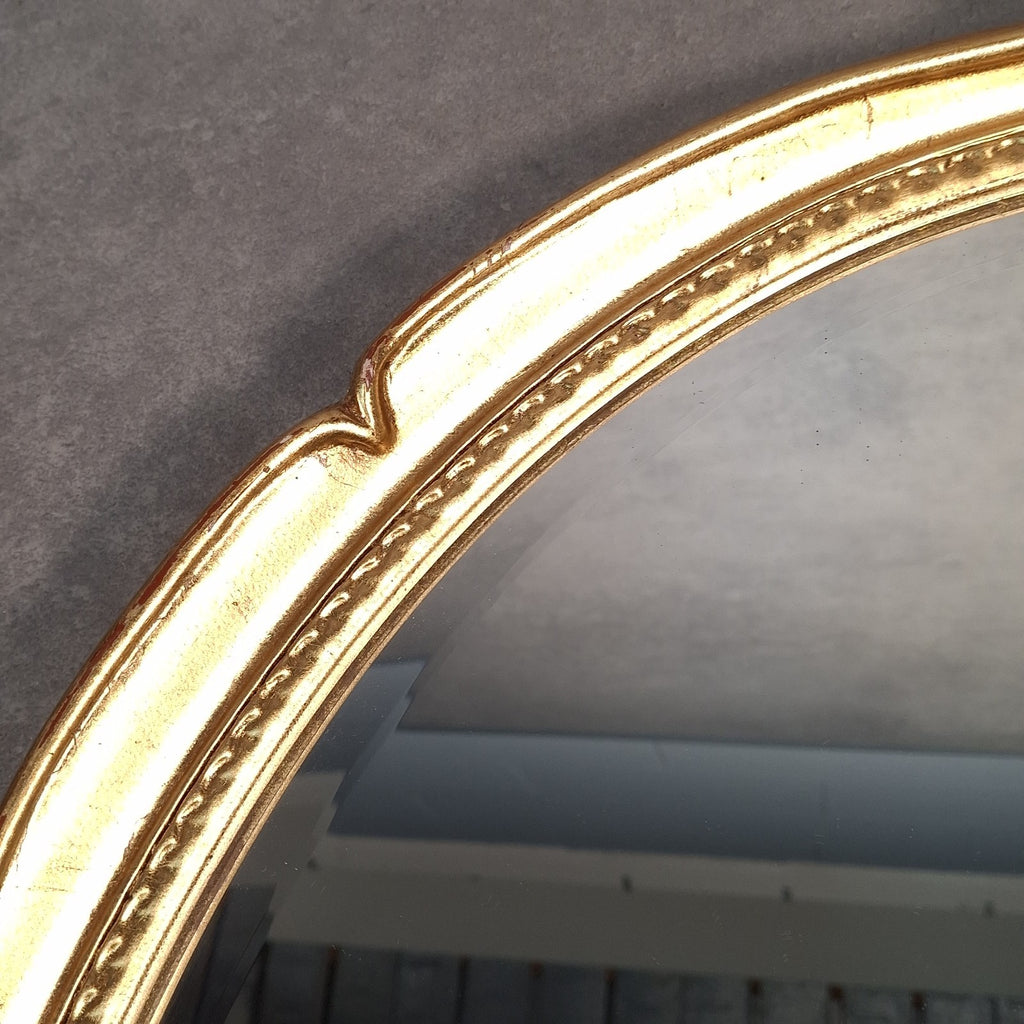 Rococo Style Wall Mirror Gold Colour Frame Vintage Oval 66cm x 56cm