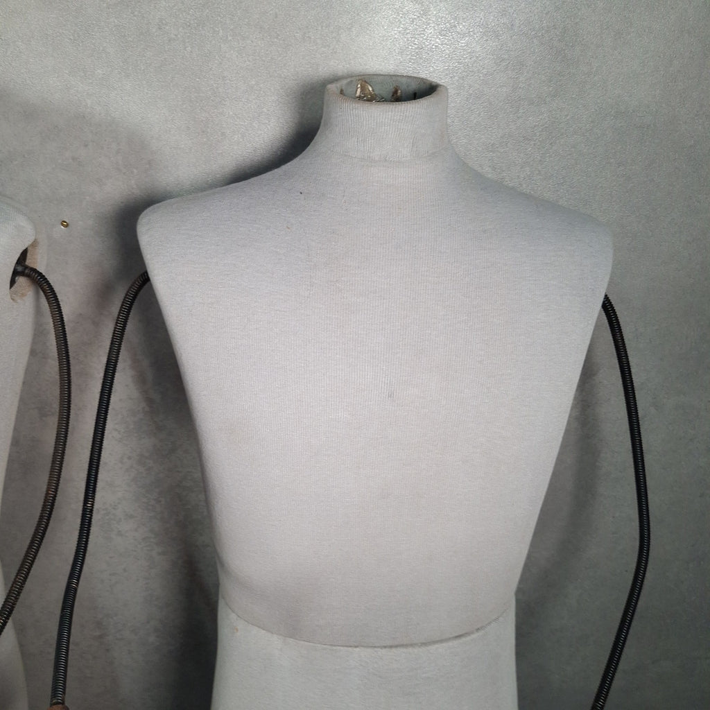Pair of Vintage Stockman London Tailor's Mannequins | Articulated Arms & Hands | Used