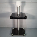 Spectral Designer TV Stand on Wheels | Glass Shelves | Black | Used | Pre-Owned