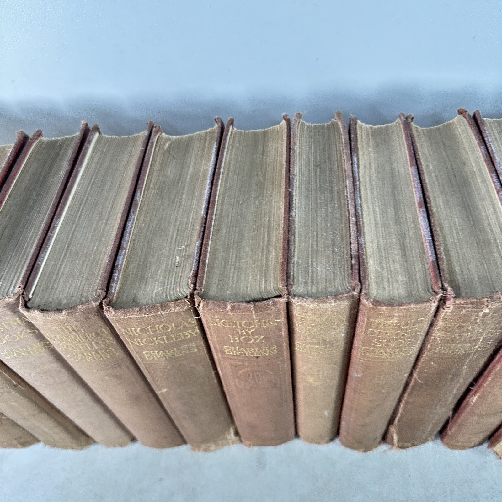 Book Set Charles Dickens 17 Volumes 1914 Chapman & Hall Antique Vintage