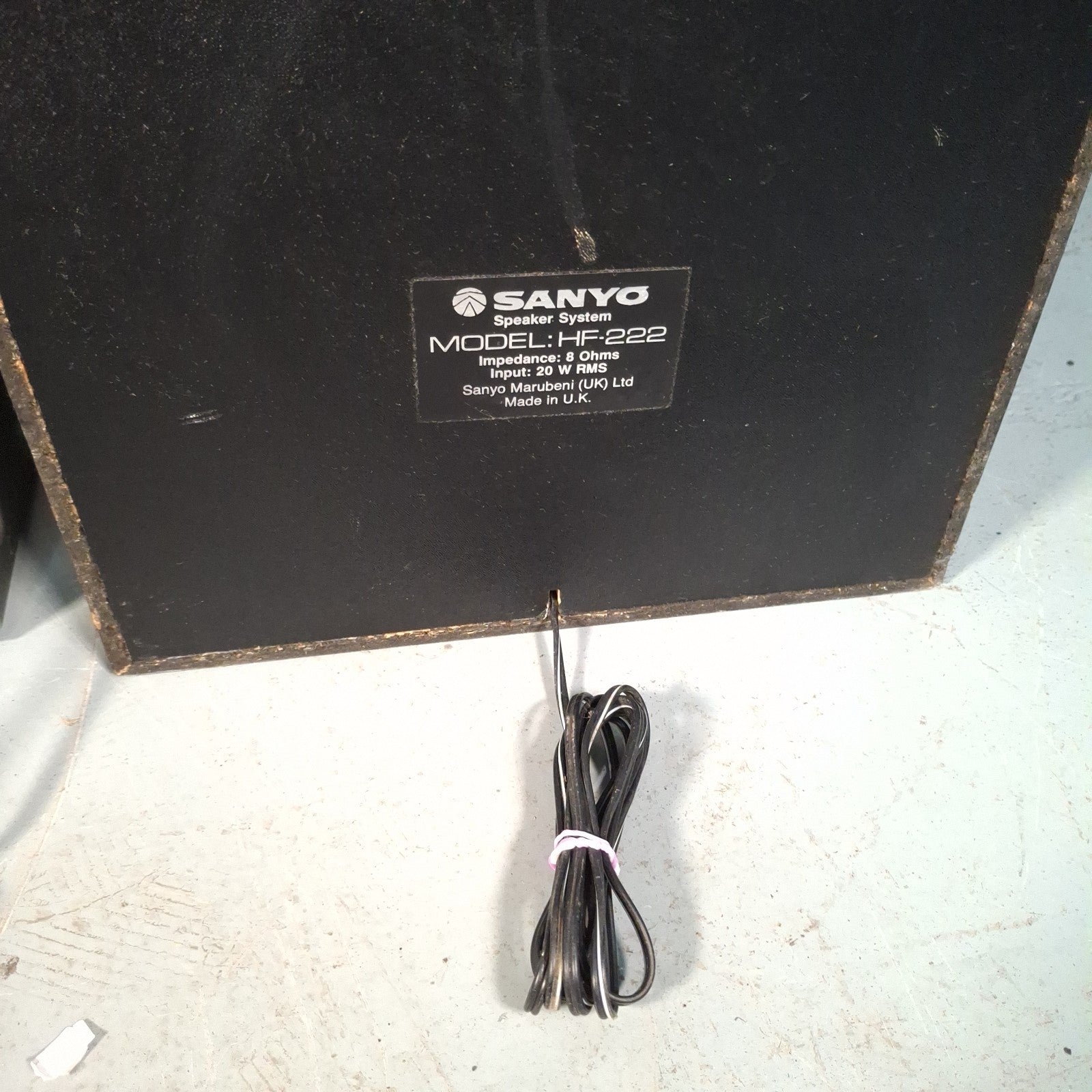 Sanyo Hi-Fi System 222 Tuner Amp Cassette Deck & Speakers — Cassette Deck Faulty