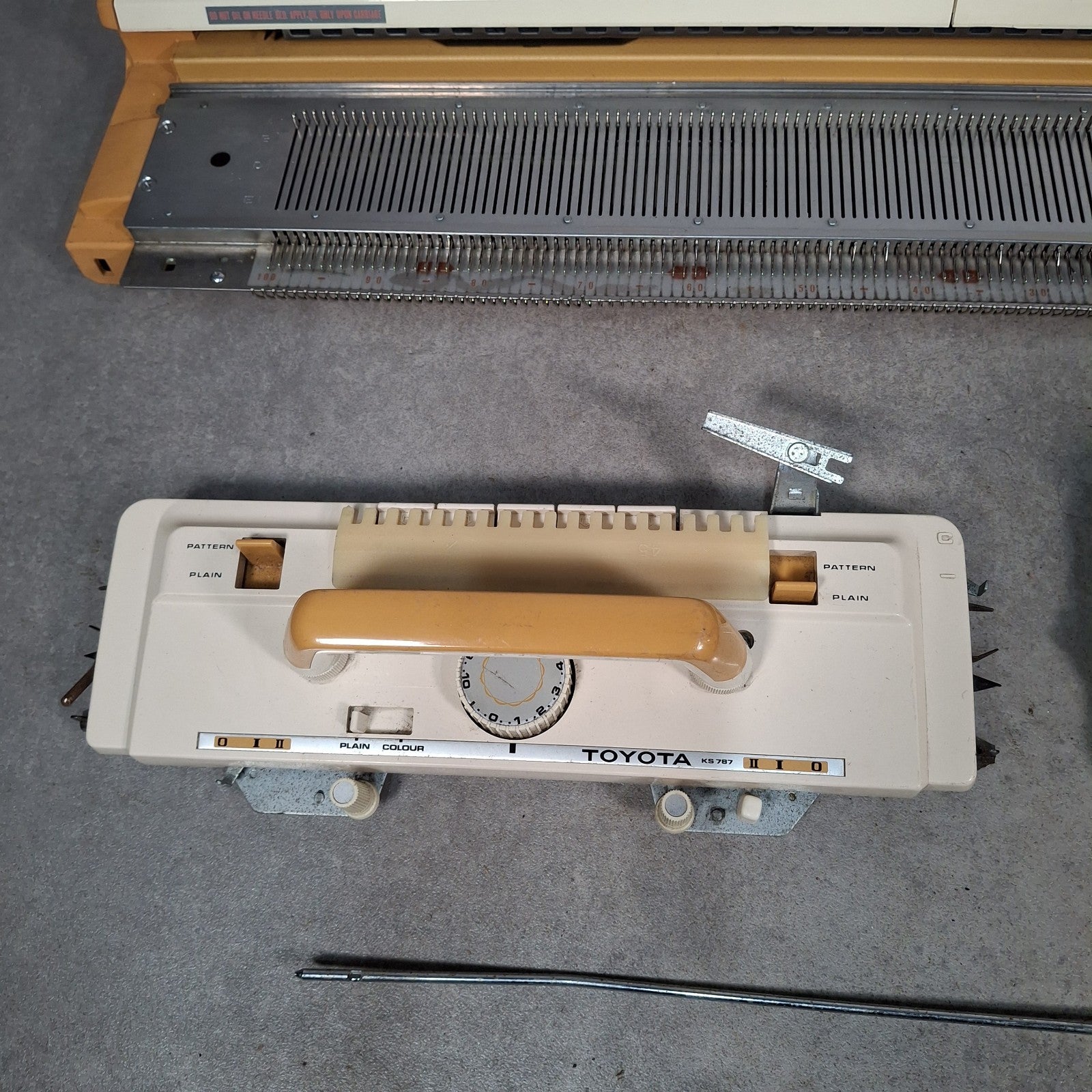 Toyota KS-787 Knitting Machine | Made in Japan | Untested | With Spare Parts