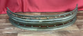 Curved Brass Fireplace Fender Tall Rope Design Curb Gate Vintage