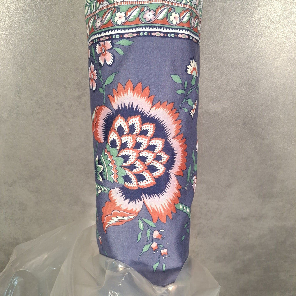 John Wilman 'Lyon Exclusive' Upholstery Fabric Roll – Jacobean Floral, Slate Blue | Unused