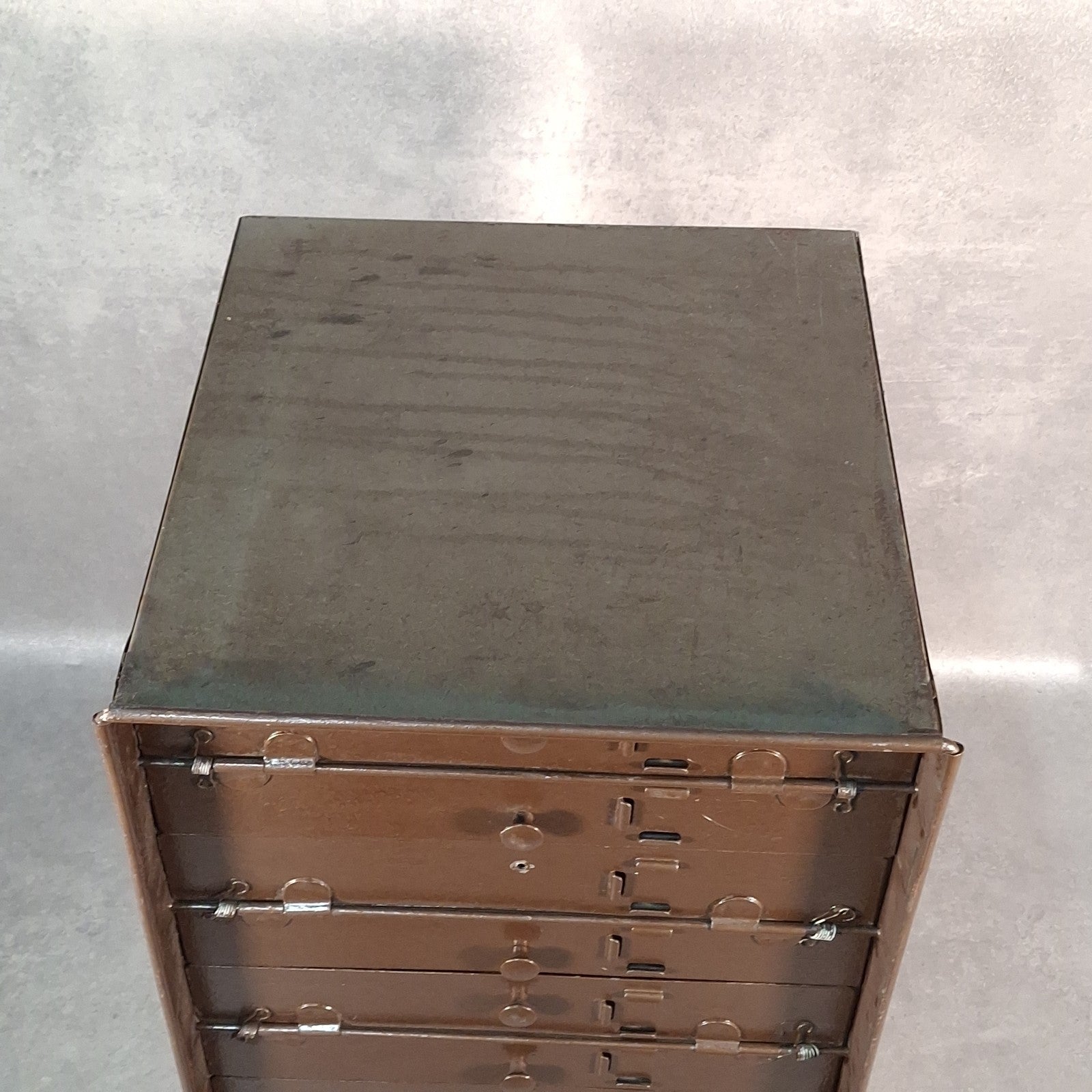 Vintage 12 Drawer Cinema Film Reel Storage Cabinet 16mm 35mm Archive Steel Prop