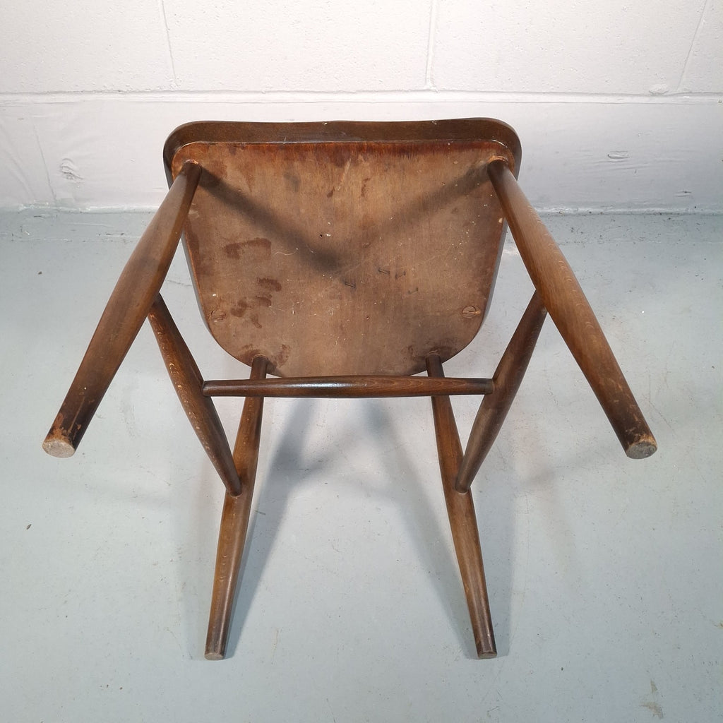 Ercol Blue Label Fleur De Lys Windsor Dining Kitchen Farmhouse Rustic Chair Prop