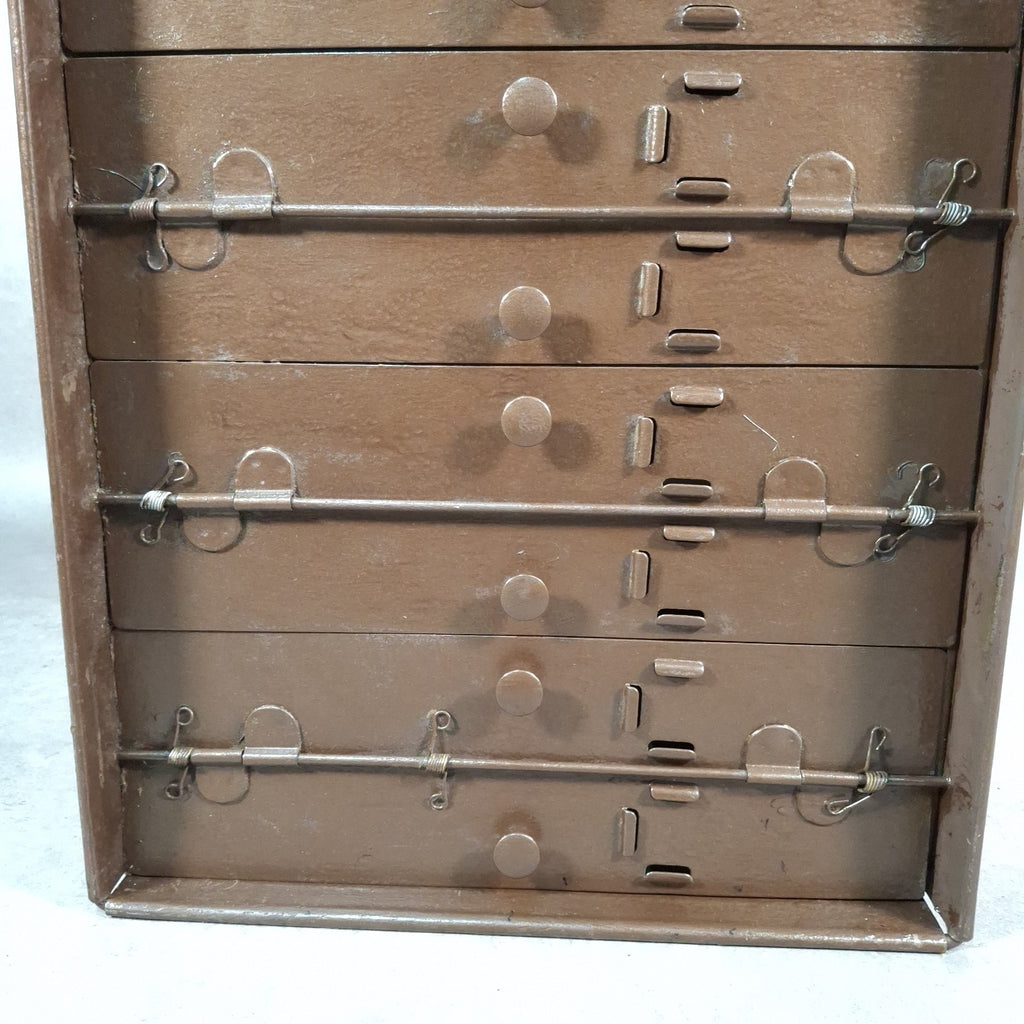 Vintage 12 Drawer Cinema Film Reel Storage Cabinet 16mm 35mm Archive Steel Prop