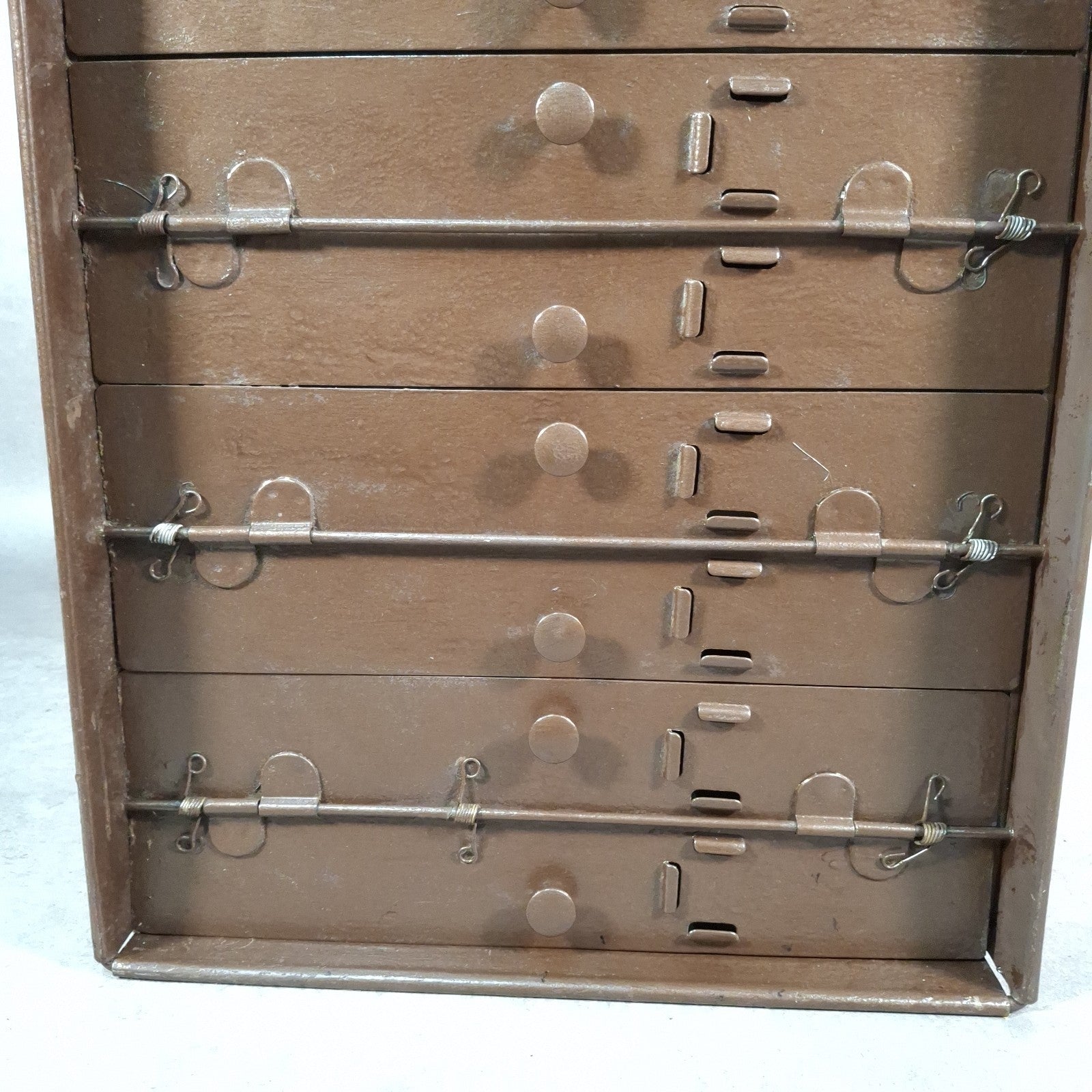 Vintage 12 Drawer Cinema Film Reel Storage Cabinet 16mm 35mm Archive Steel Prop