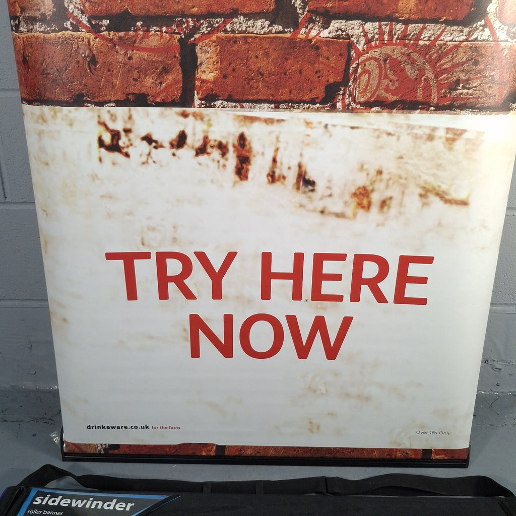 Desperados Pull Up Advertisement Banner Sidewinder Retractable Display Man Cave