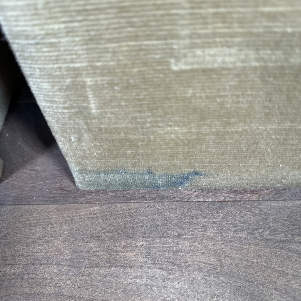 Velvet Bedside Vanity Cabinets Tables Mid Century 1970s Beige