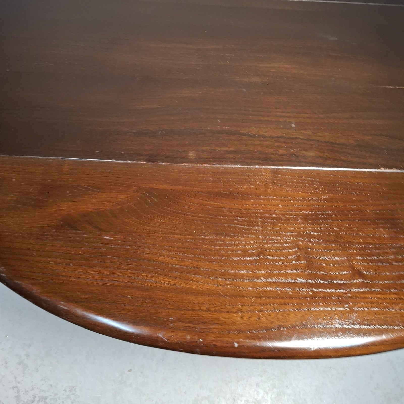 Ercol 506 Drop Leaf Supper Table | Elm Top & Beech Legs | Old Colonial | Vintage | Used