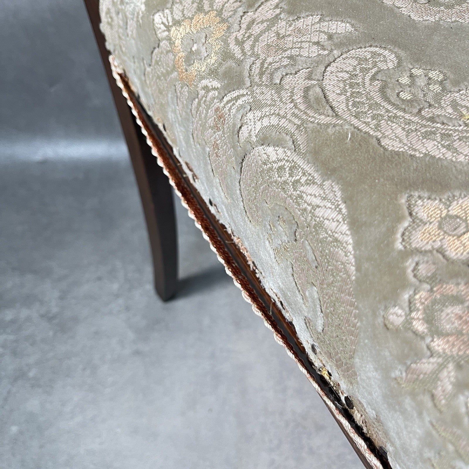 Bedroom Chair Edwardian Inlaid Mahogany Satinwood Fan Motif Detail c1900 Antique