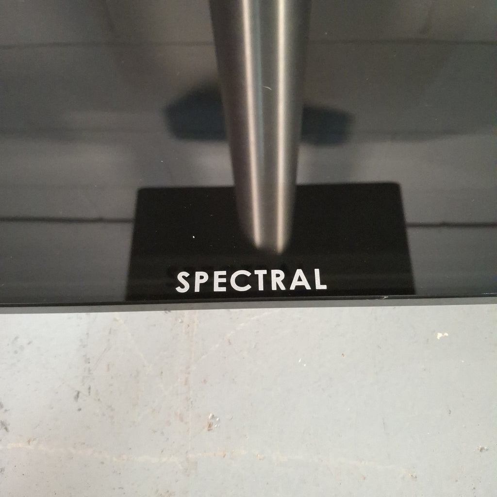Spectral Designer TV Stand on Wheels | Glass Shelves | Black | Used | Pre-Owned