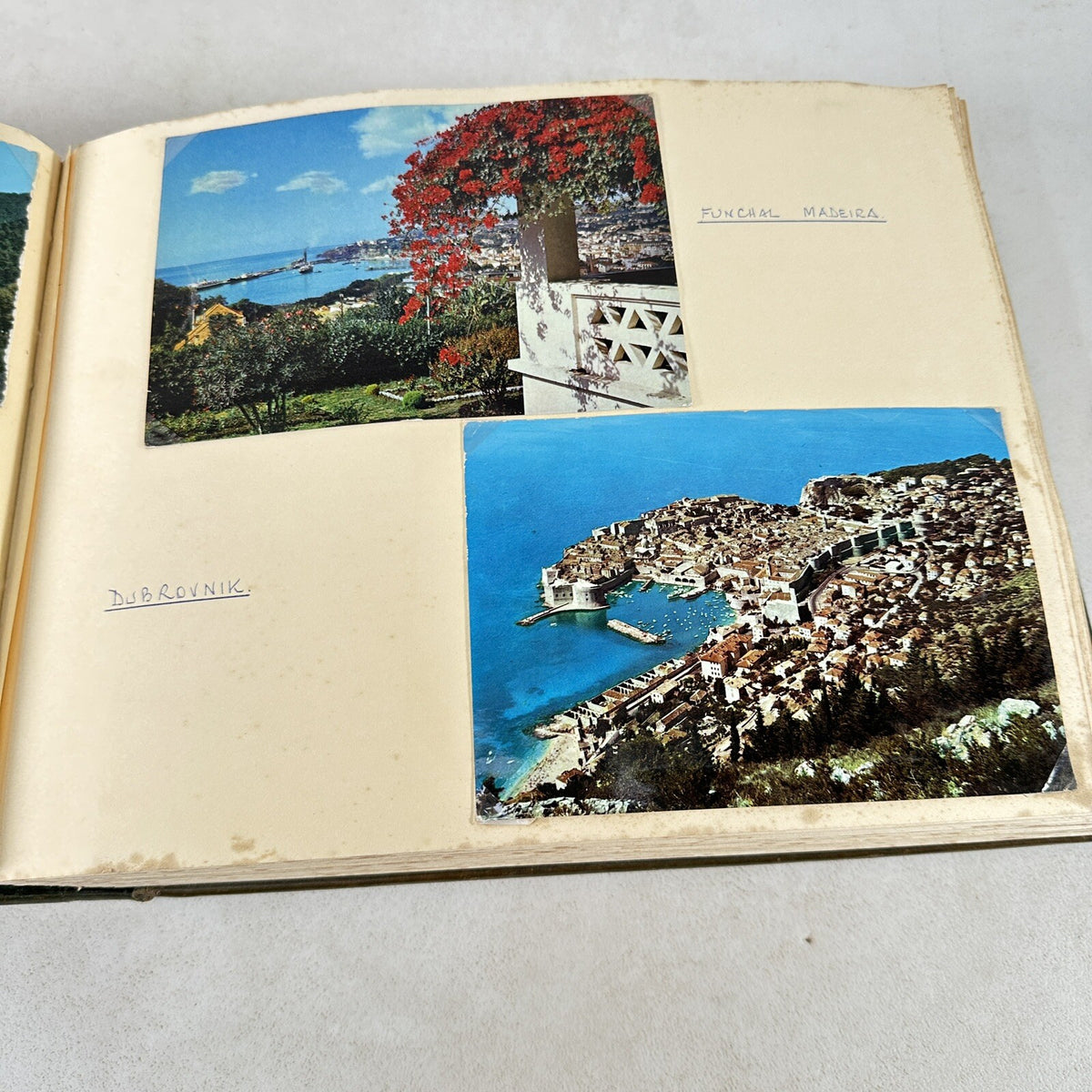 Vintage Postcard Album - 340+ Postcards - Europe & UK - 1950s-1970s - Handwritten Annotations - Used